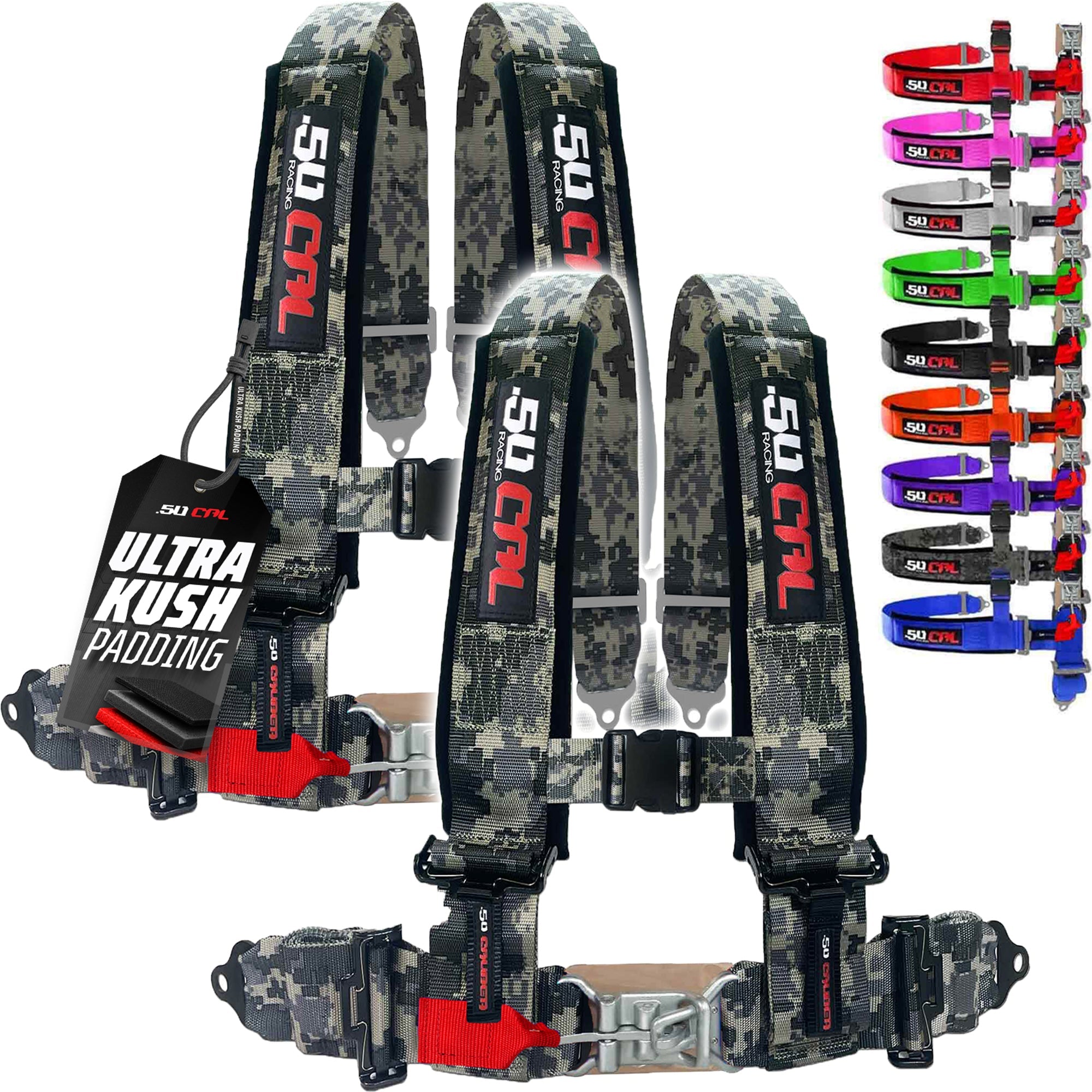 Pro Series 2" 4 point Latch Harness 50 Caliber Racing Harness