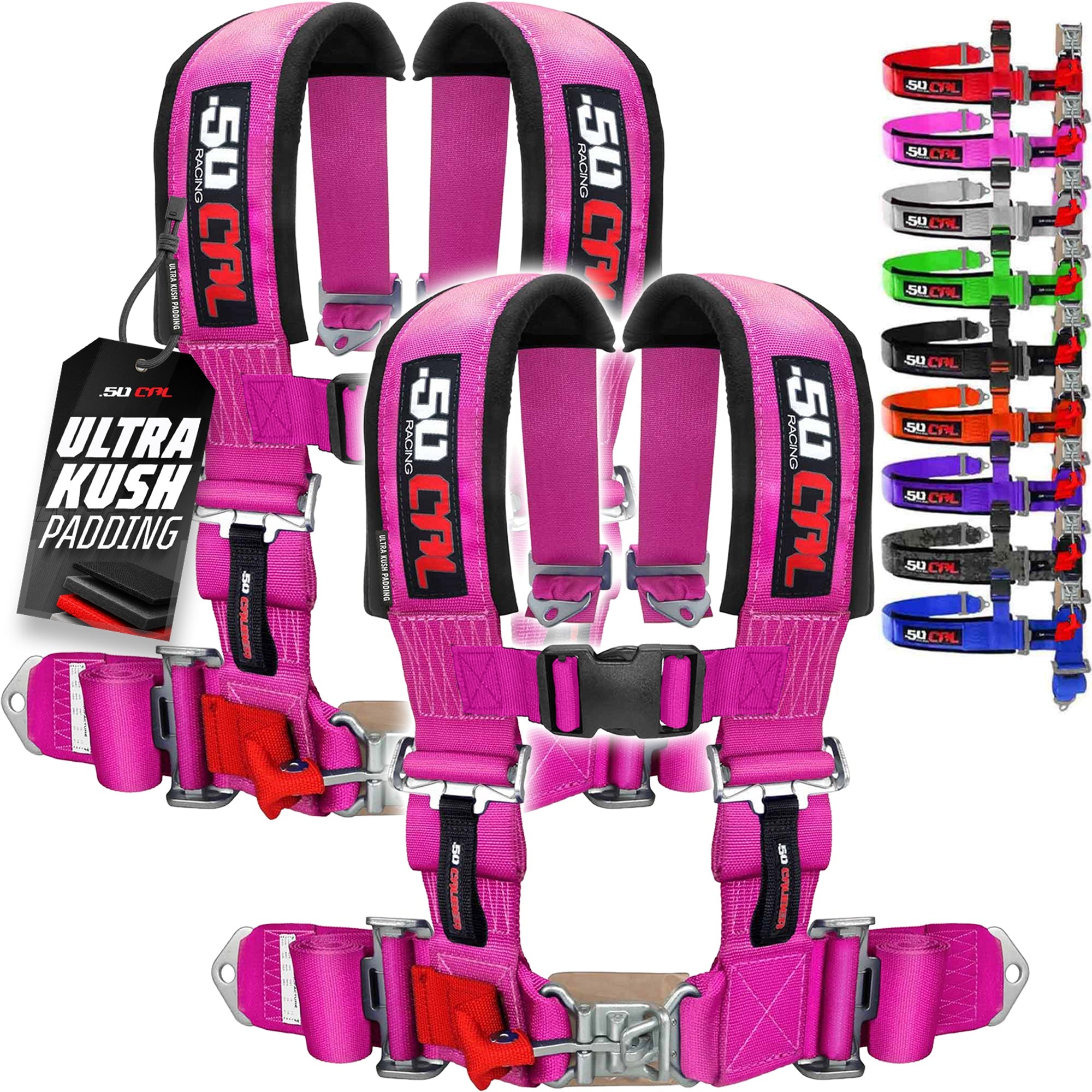 Pro Series 3" 4 point Latch Harness 50 Caliber Racing
