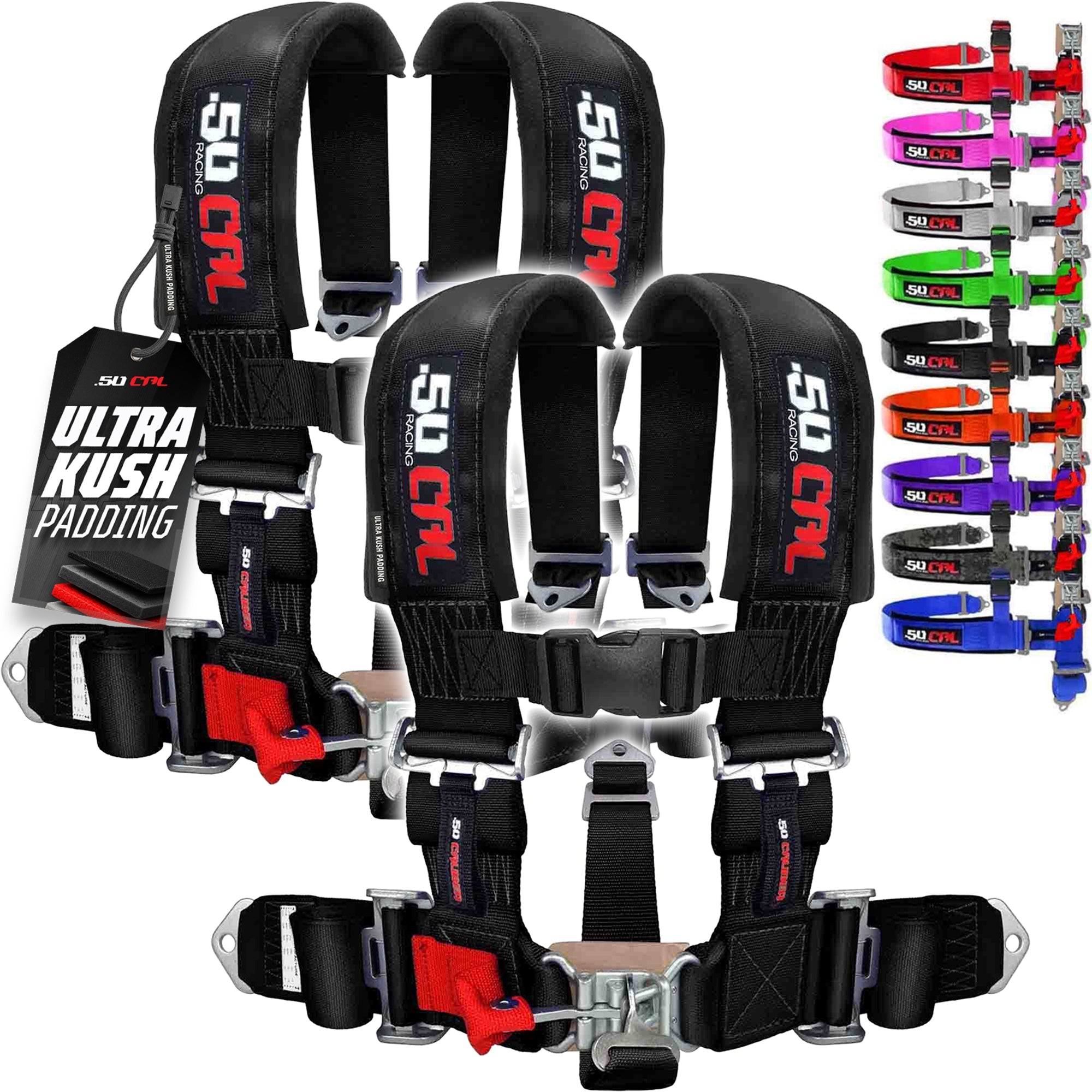 3" 5 point Pro Series Latch Harness 50 Caliber Racing Harness