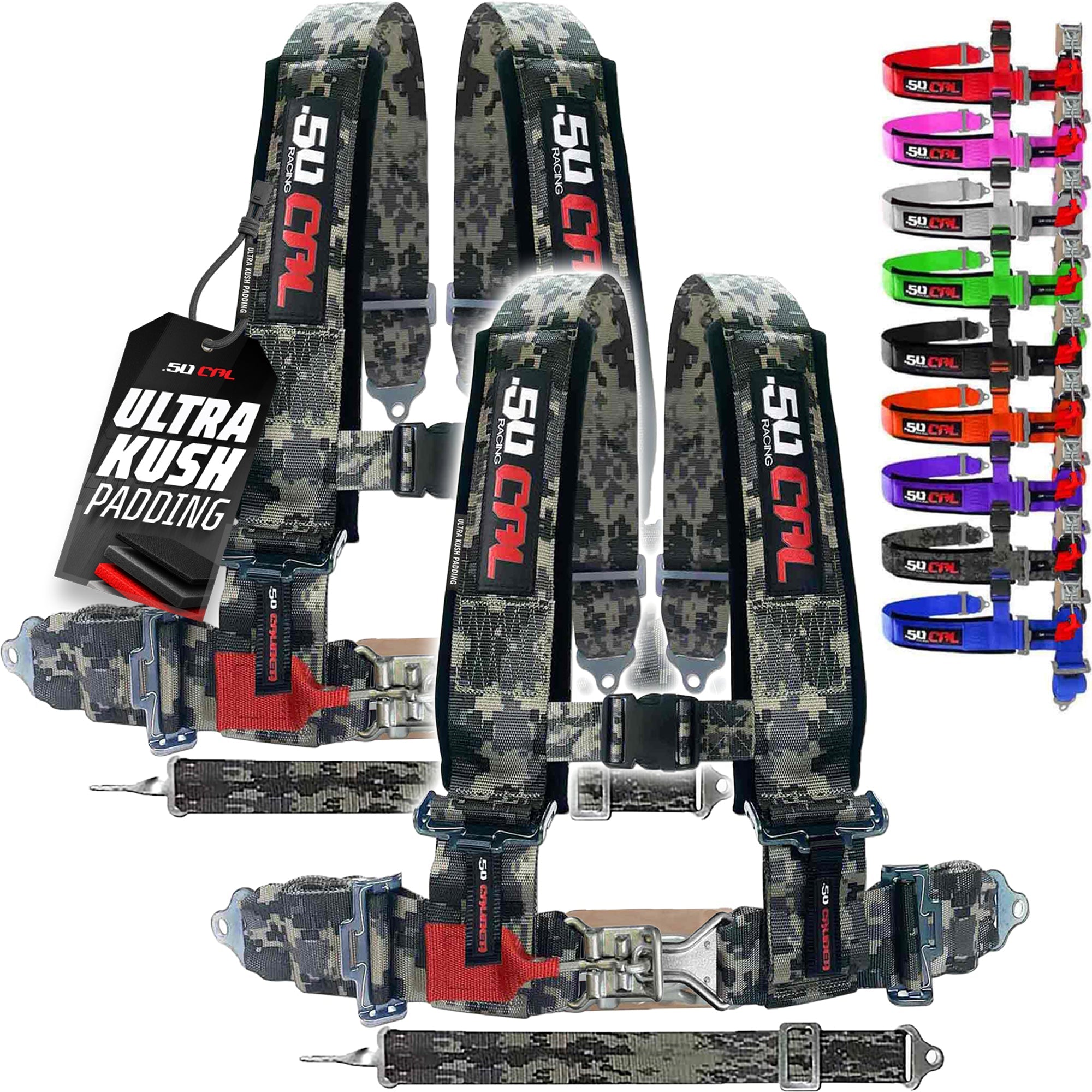 3" 5 point Pro Series Latch Harness 50 Caliber Racing Harness