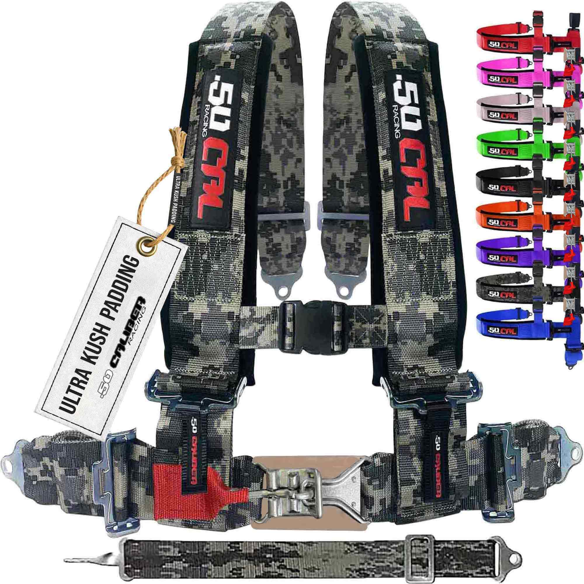 3" 5 point Pro Series Latch Harness 50 Caliber Racing Harness
