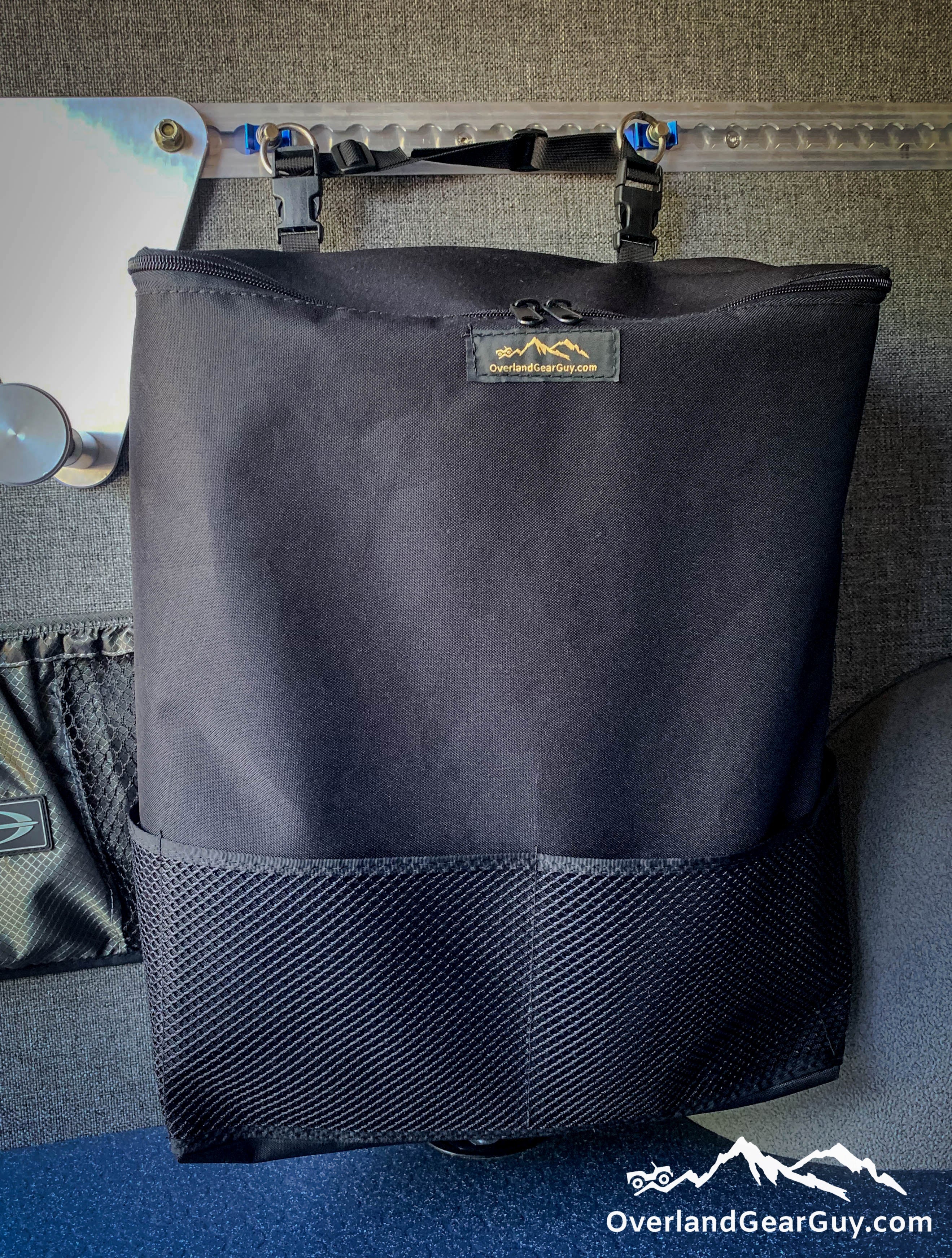 Mejore la organización del vehículo con nuestra bolsa de basura grande para reposacabezas