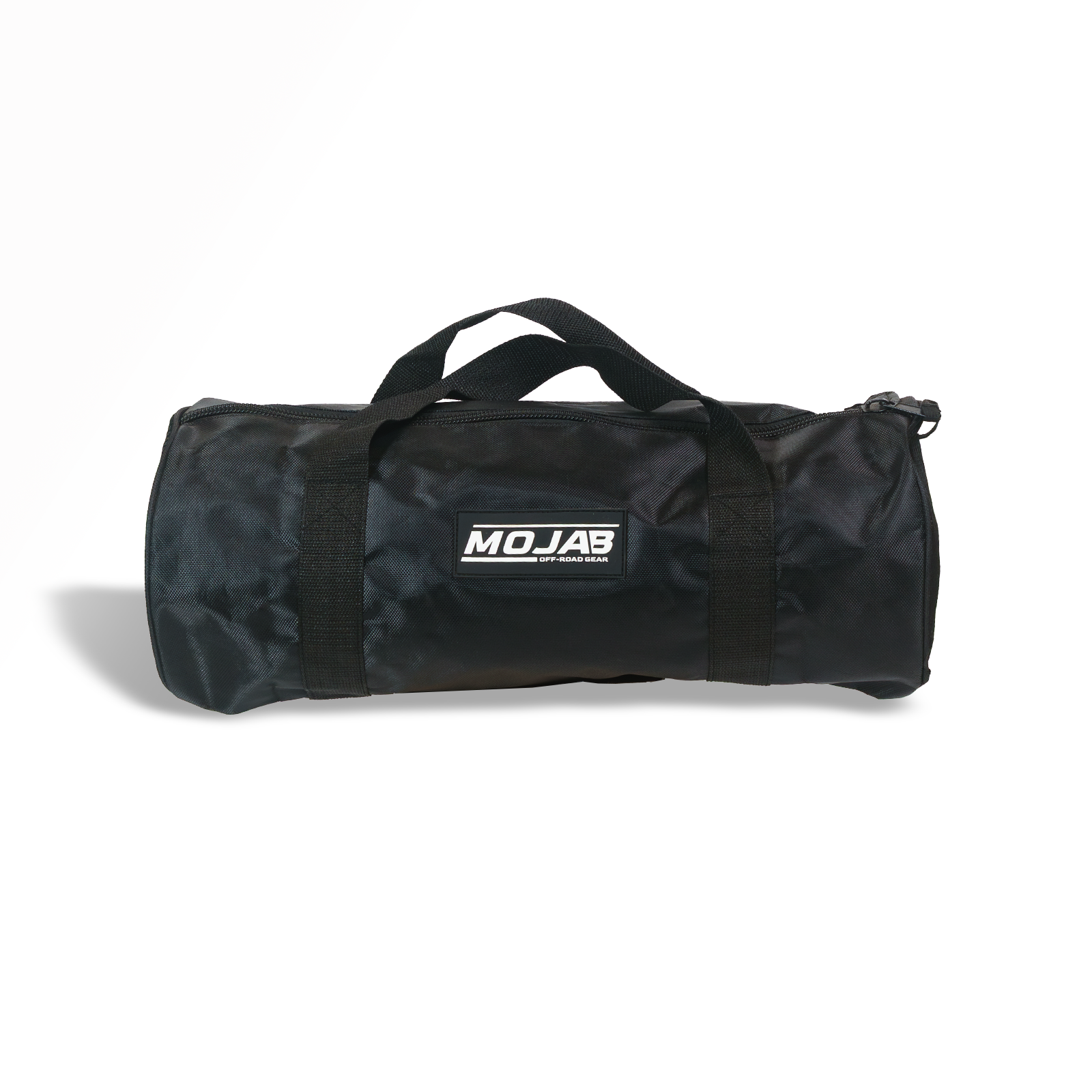 Breathable black medium strap storage bag with double zipper and handles