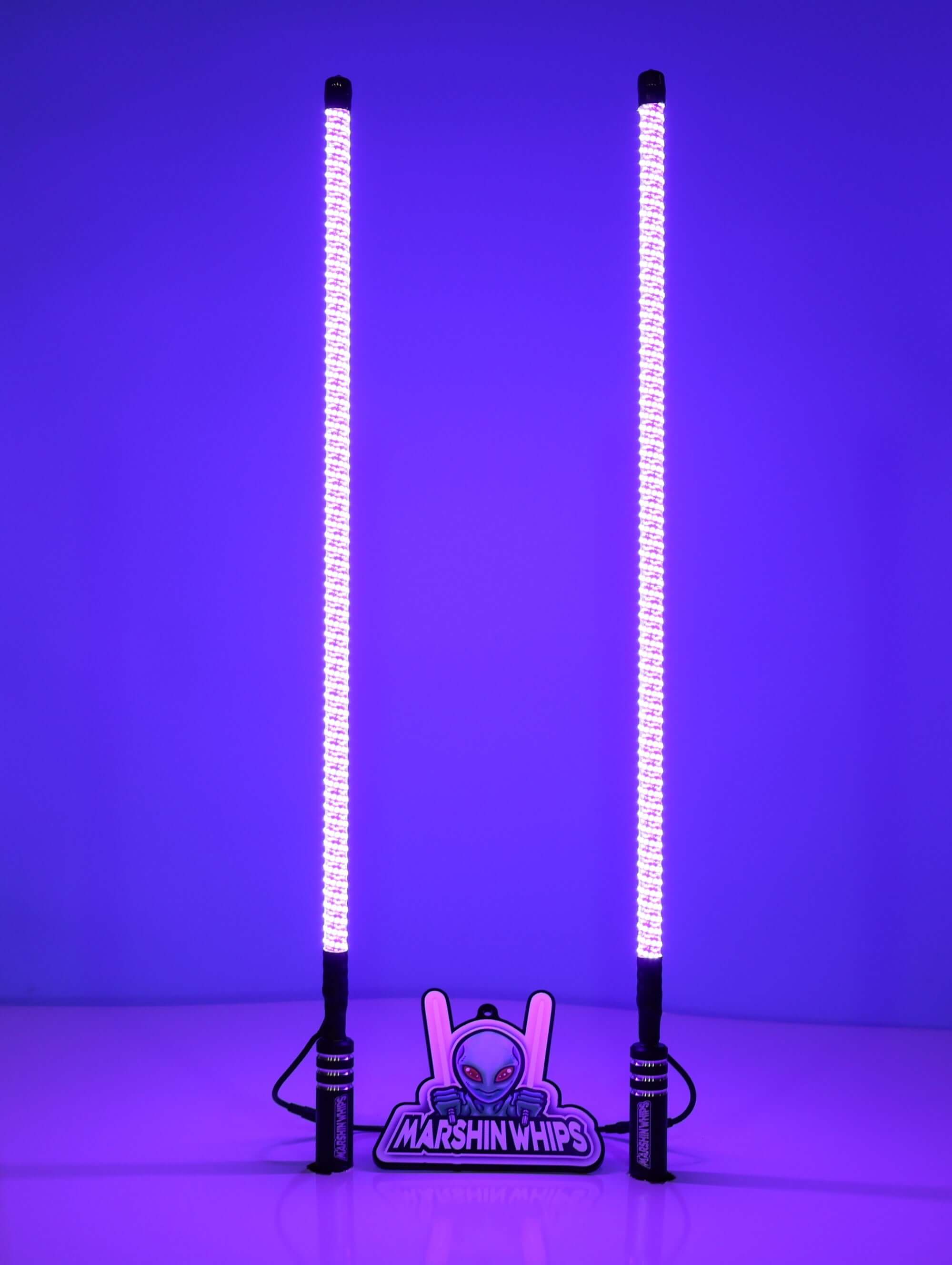 Pair of V2 Whips off-road LED light sticks