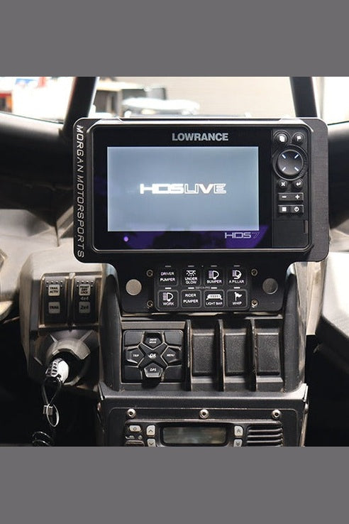 CanAm X3 Elite FS and HDS Live 7" GPS Billet Bracket Installed