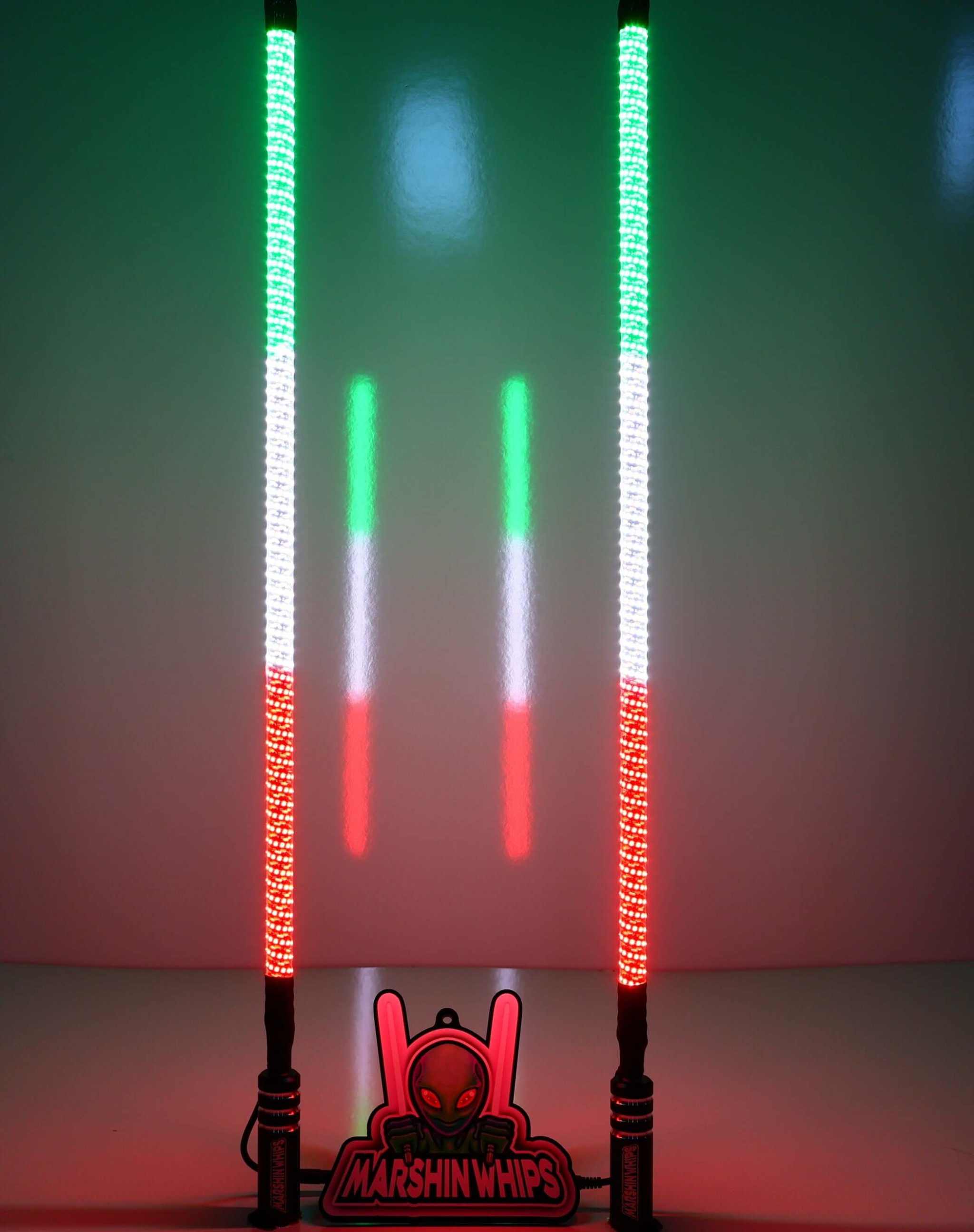 Pair of V2 Whips off-road LED light sticks