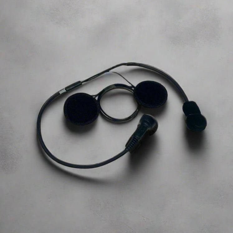Clearance motorcycle helmet wiring kit with speakers and flexible microphone boom for clear communication