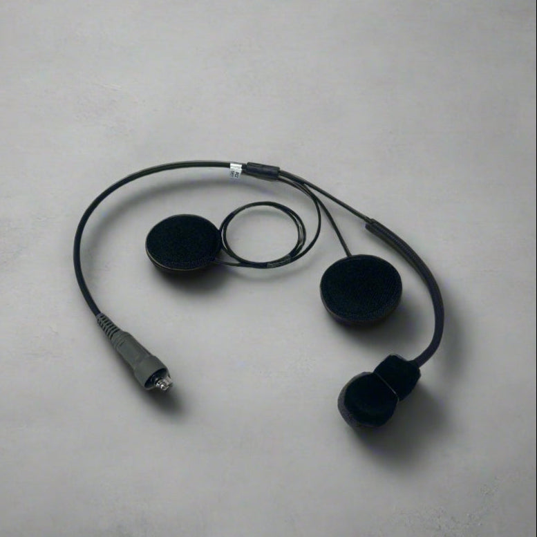Trax Stereo Helmet Wiring Kit with noise cancelling mic and speakers for PCI Trax intercoms