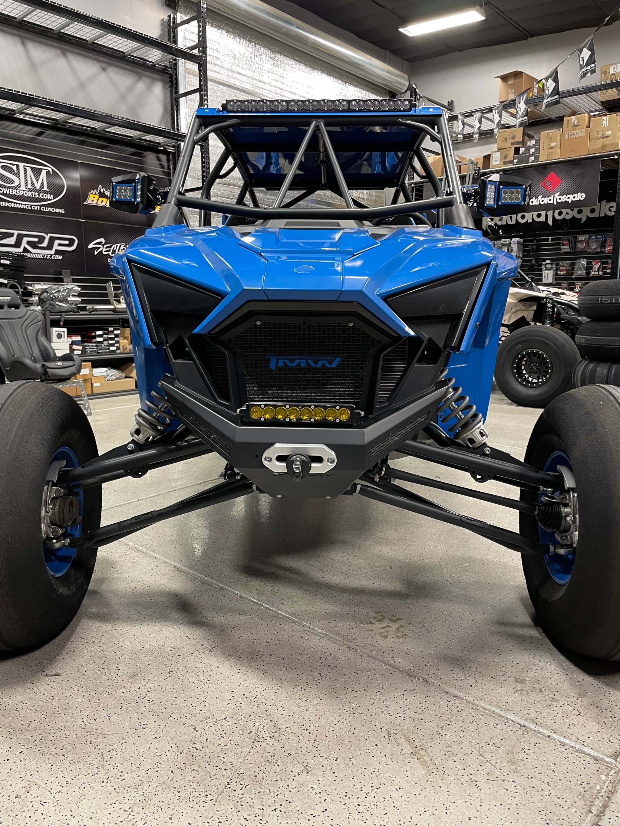 TMW DOMINATOR RZR PRO XP Winch Front Bumper - Heavy Duty Steel