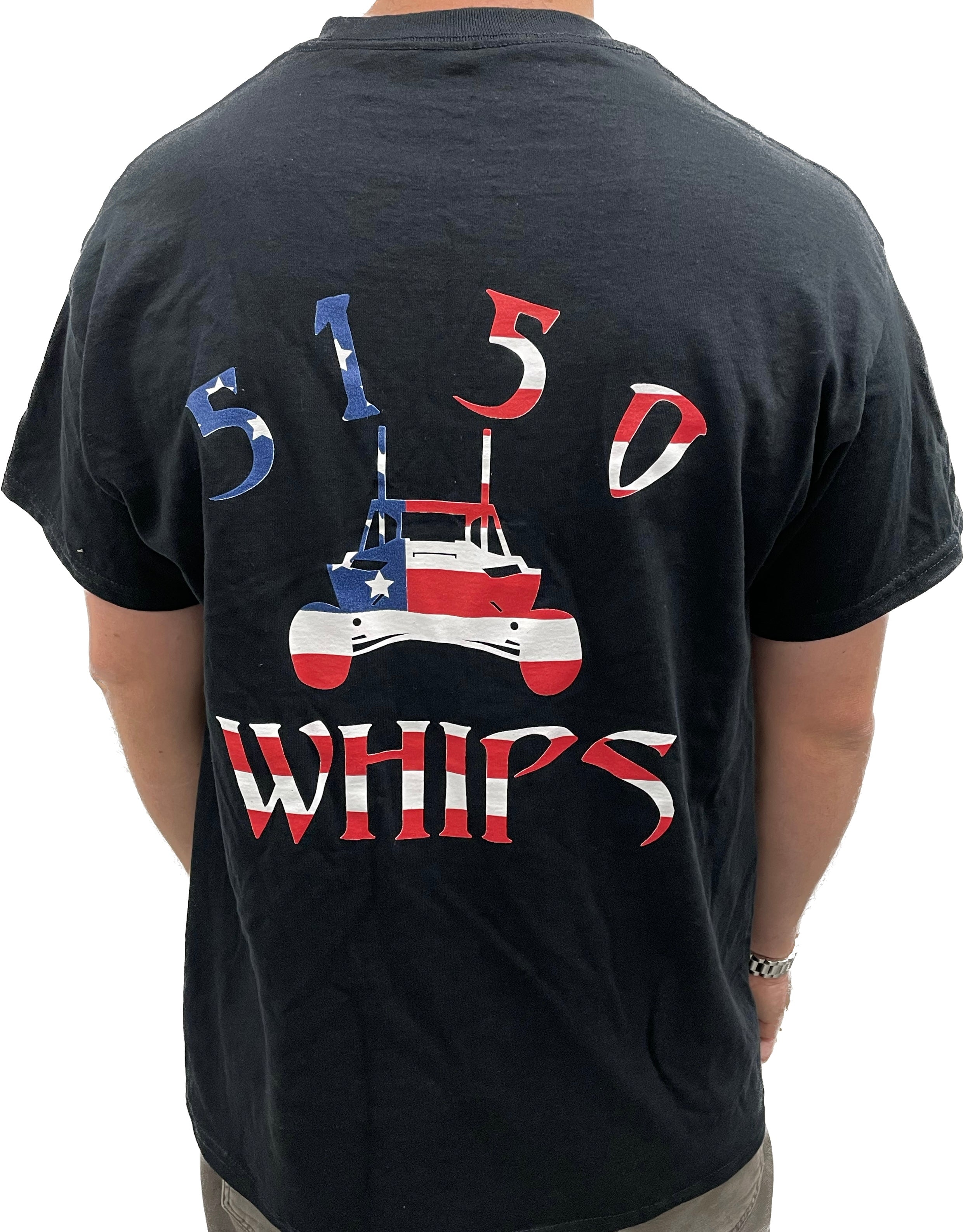 Black 5150 T-Shirt with RWB logo printed in the USA available in small to 3XL sizes
