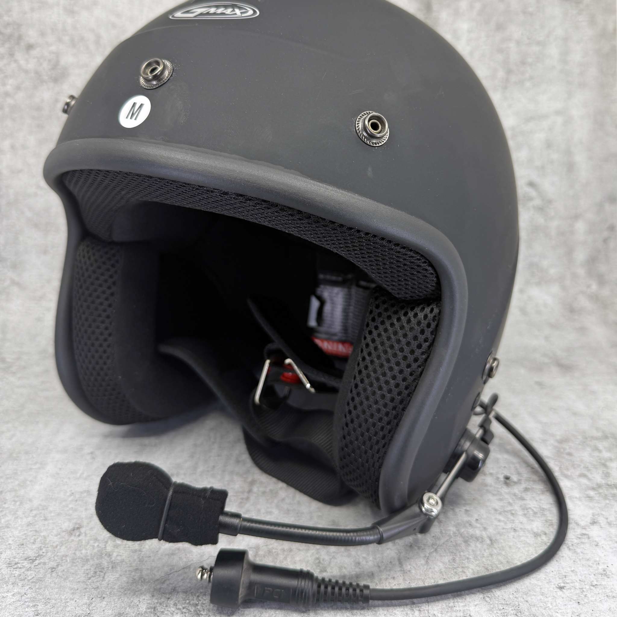 Clearance GMax OF-2 Open Face DOT Helmet - PCI Race Radios
