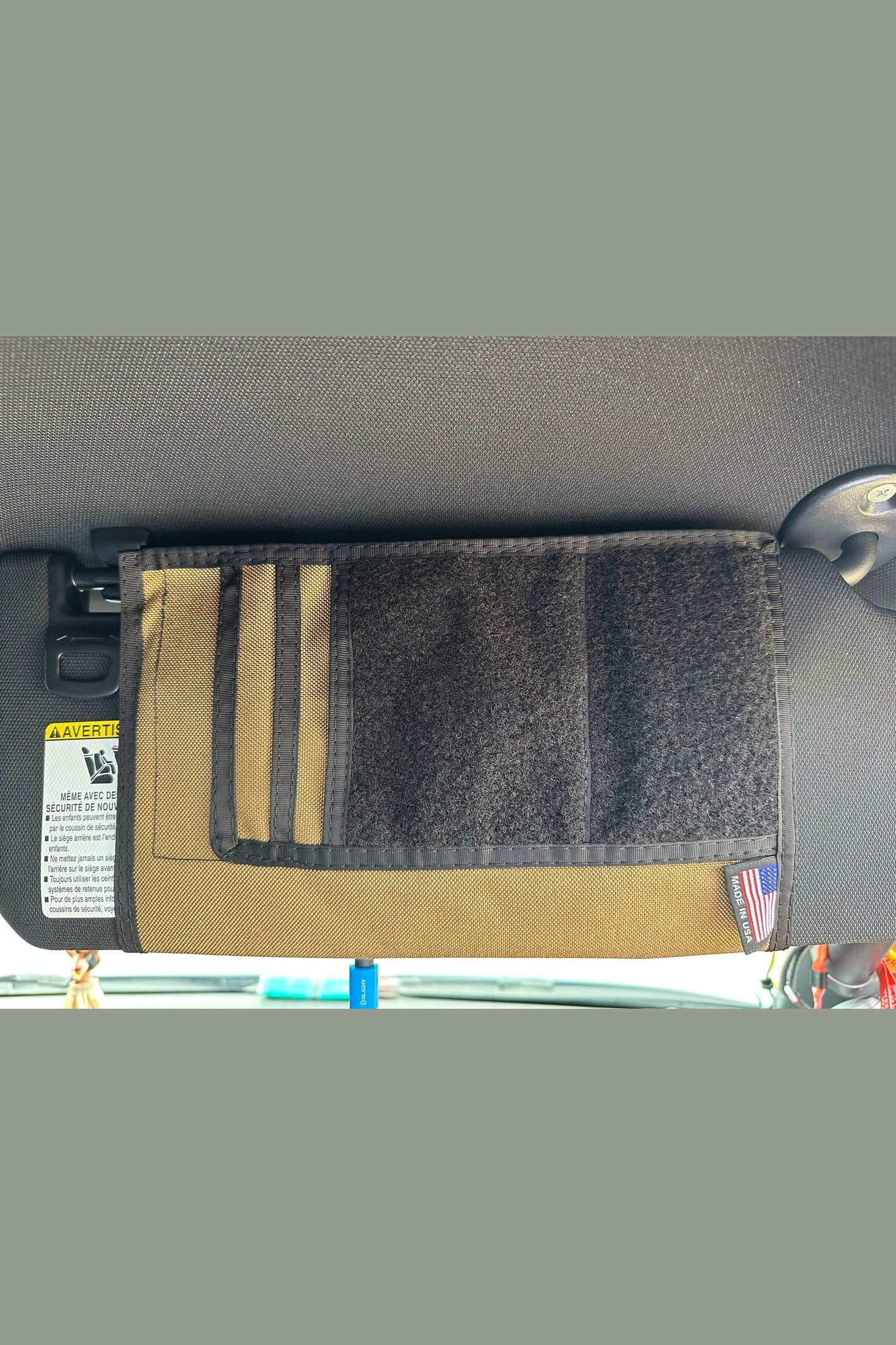 Jeep Gladiator MOLLE Visor Organizer - Tacoma Visor