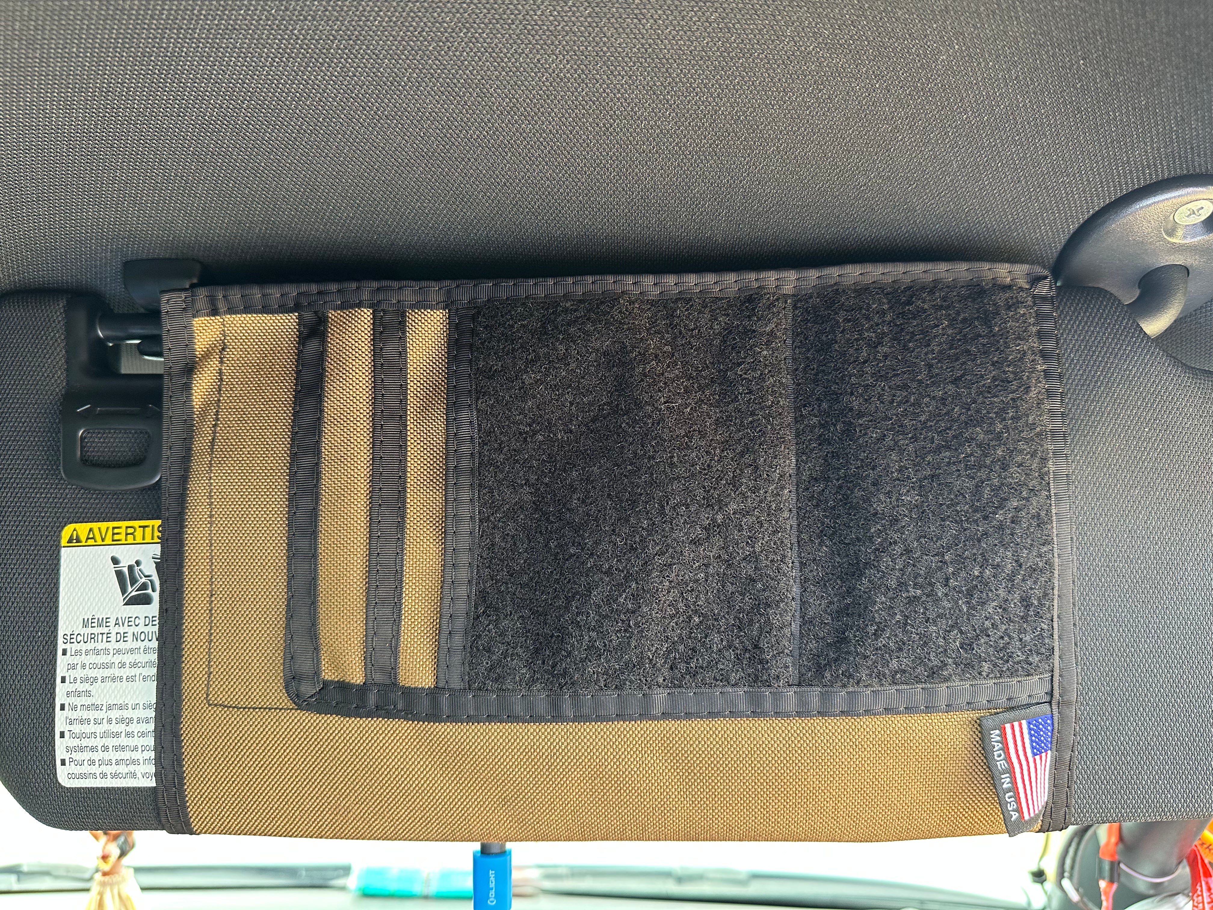 Jeep Gladiator MOLLE Visor Organizer - Tacoma Visor