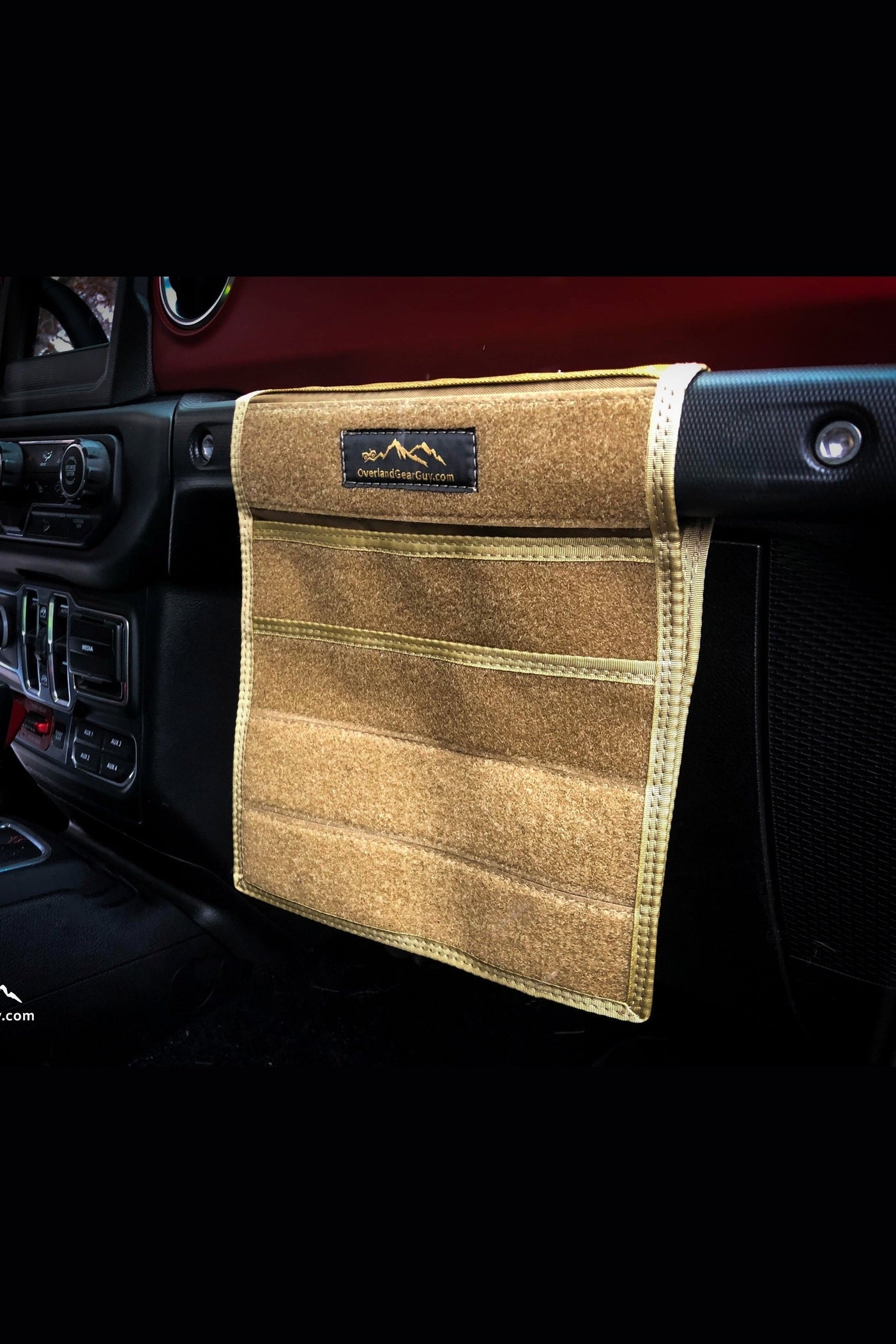Jeep Grab Handle Velcro Flat Pocket