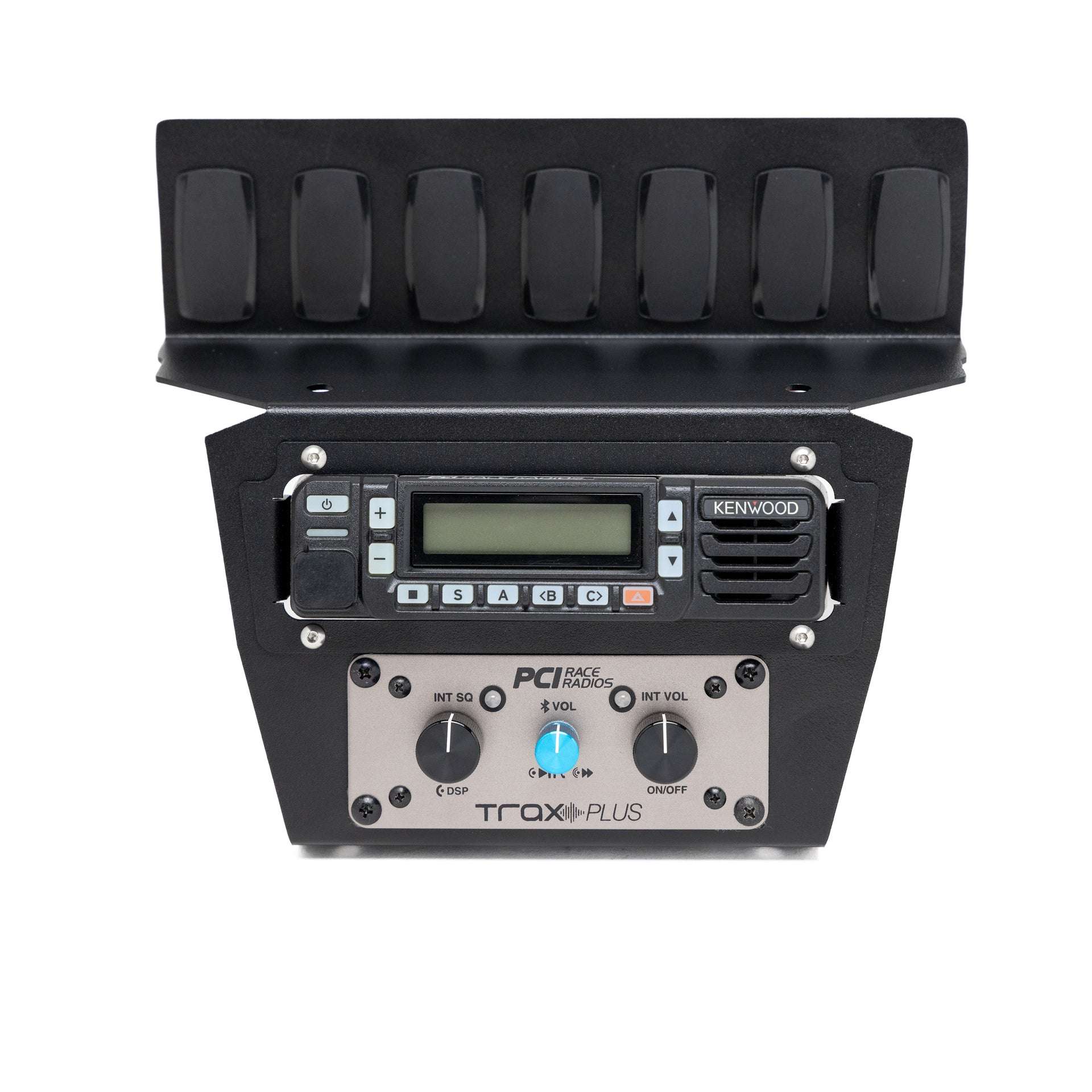 Kawasaki Teryx H2 dash with PCI Race Radios intercom and radio bracket installed