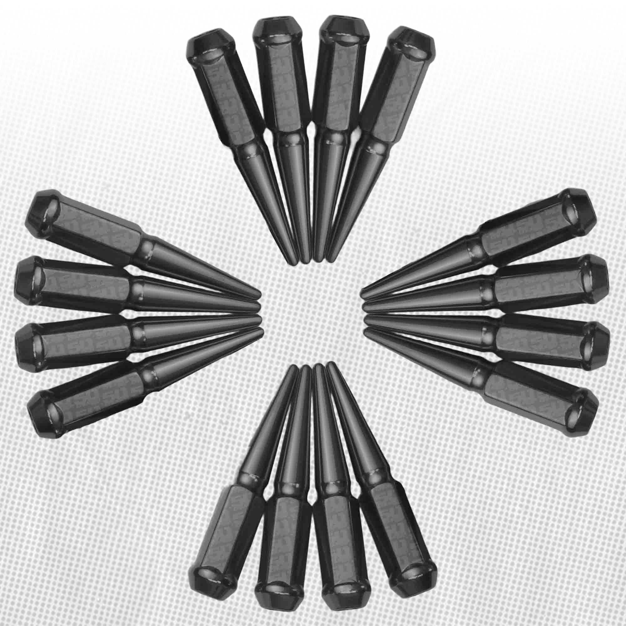 12x1.25mm Extended Spike Lug Nuts - 60 Degree Taper Seat