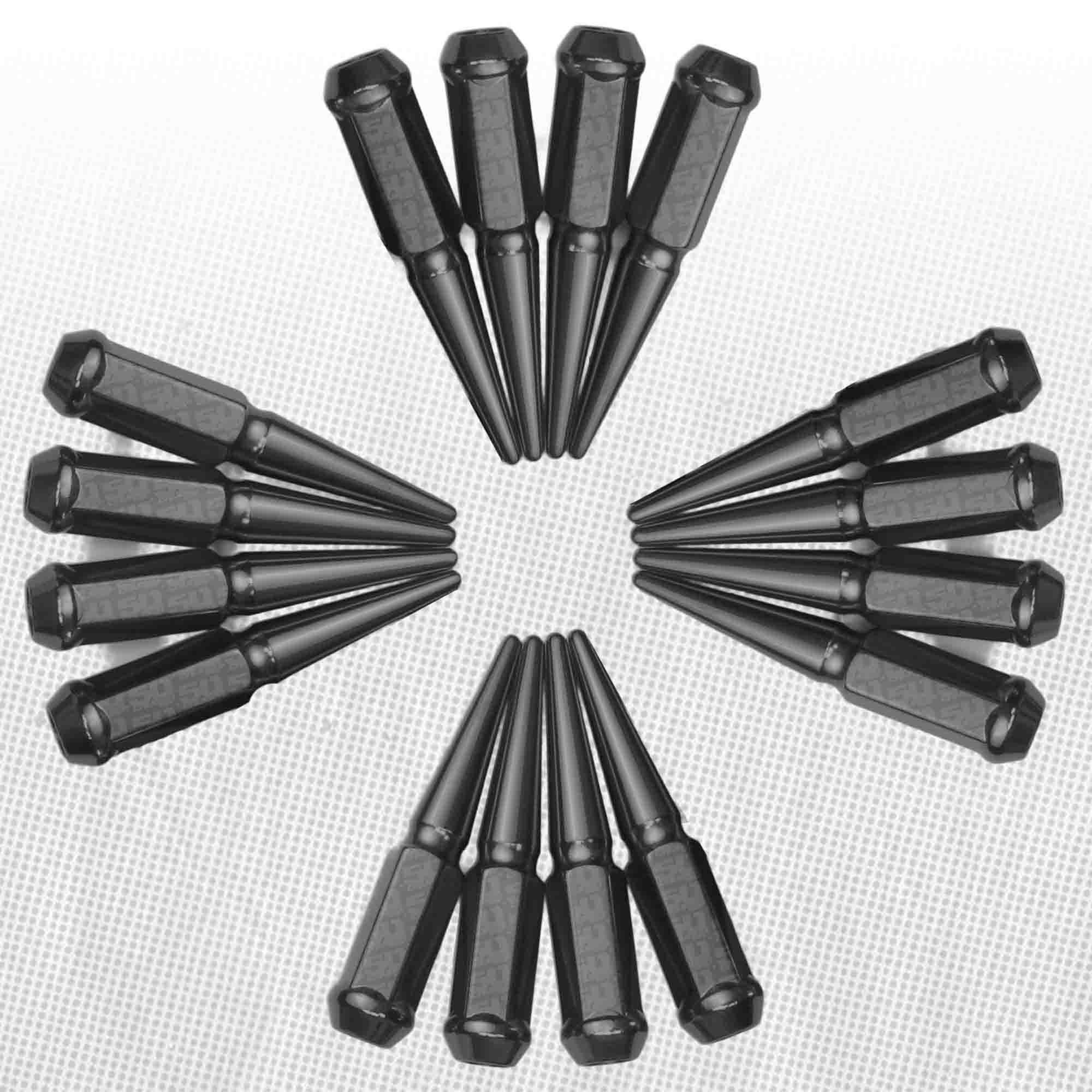 12x1.25mm Extended Spike Lug Nuts - 60 Degree Taper Seat