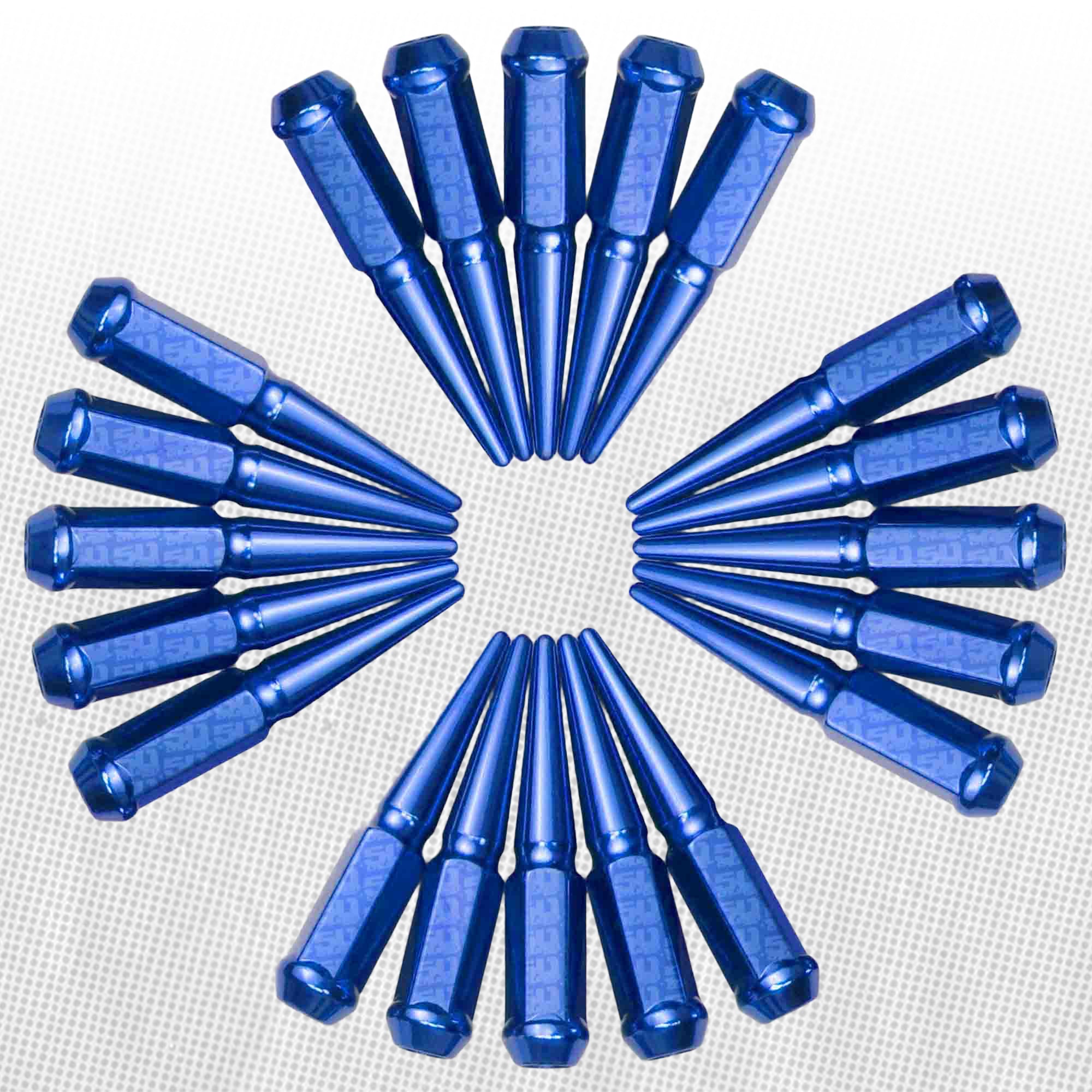 12x1.5mm Extended Spike Lug Nuts - 60 Degree Taper Seat