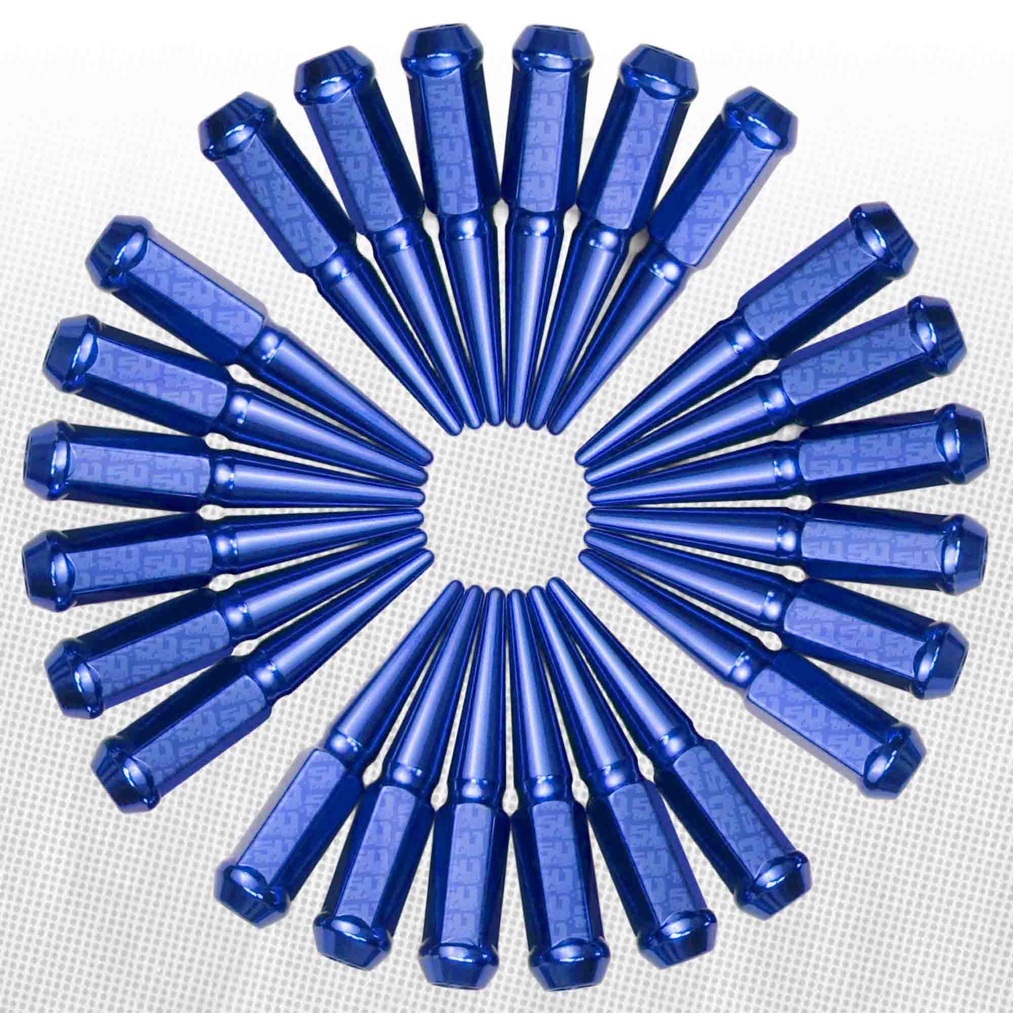 12x1.25mm Extended Spike Lug Nuts - 60 Degree Taper Seat