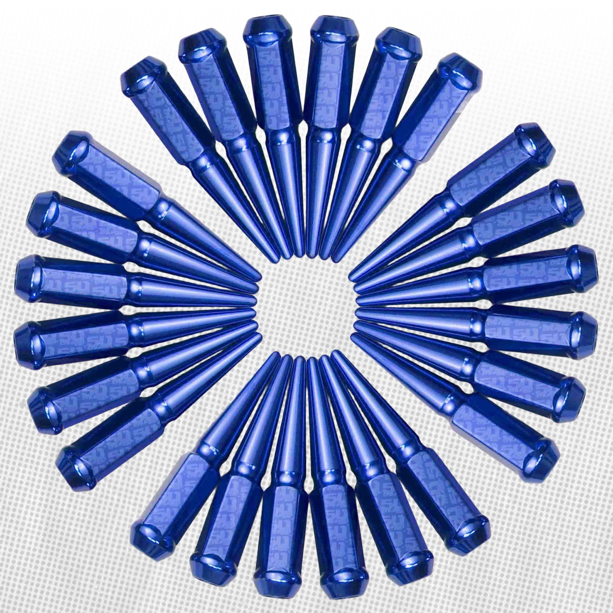 12x1.5mm Extended Spike Lug Nuts - 60 Degree Taper Seat