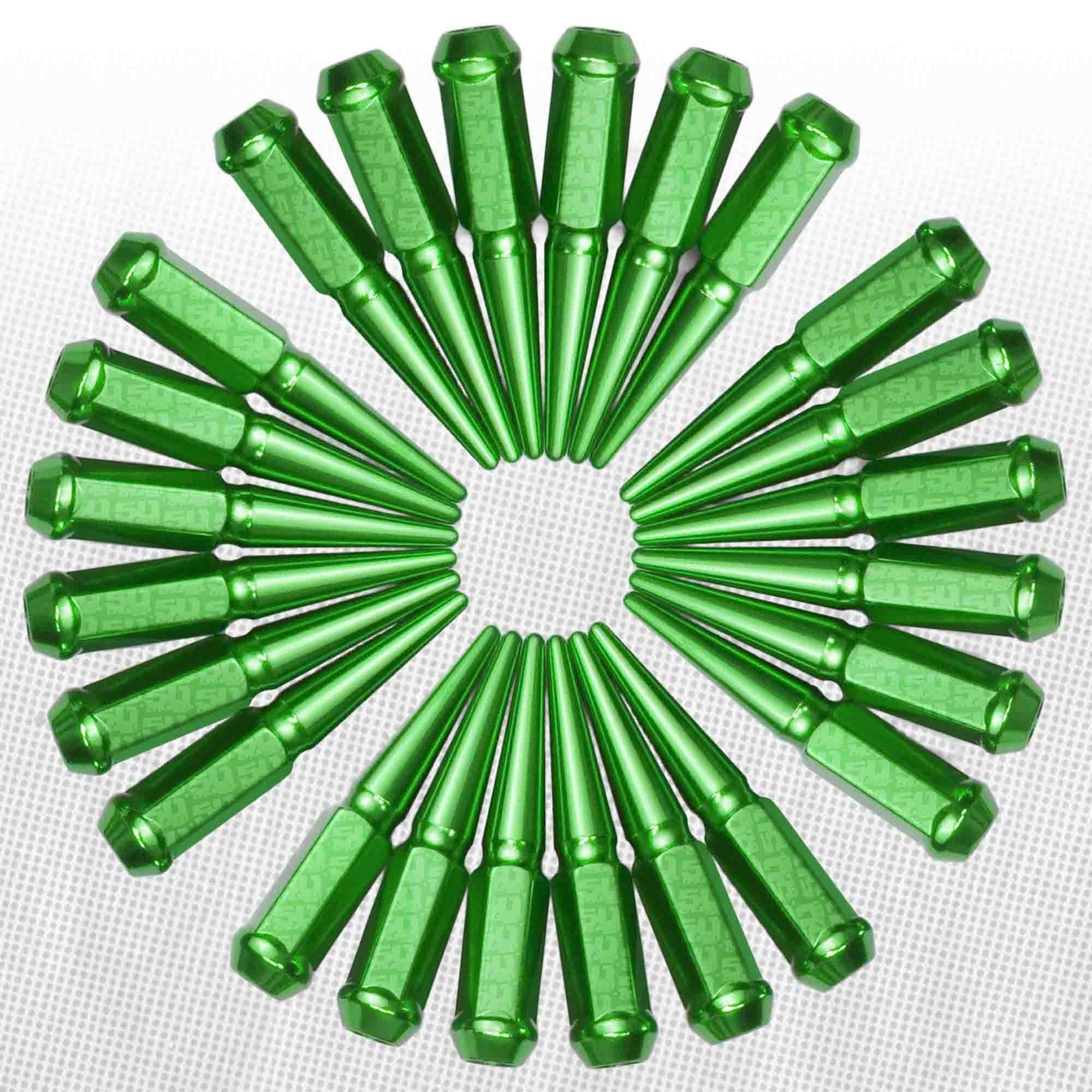 12x1.5mm Extended Spike Lug Nuts - 60 Degree Taper Seat