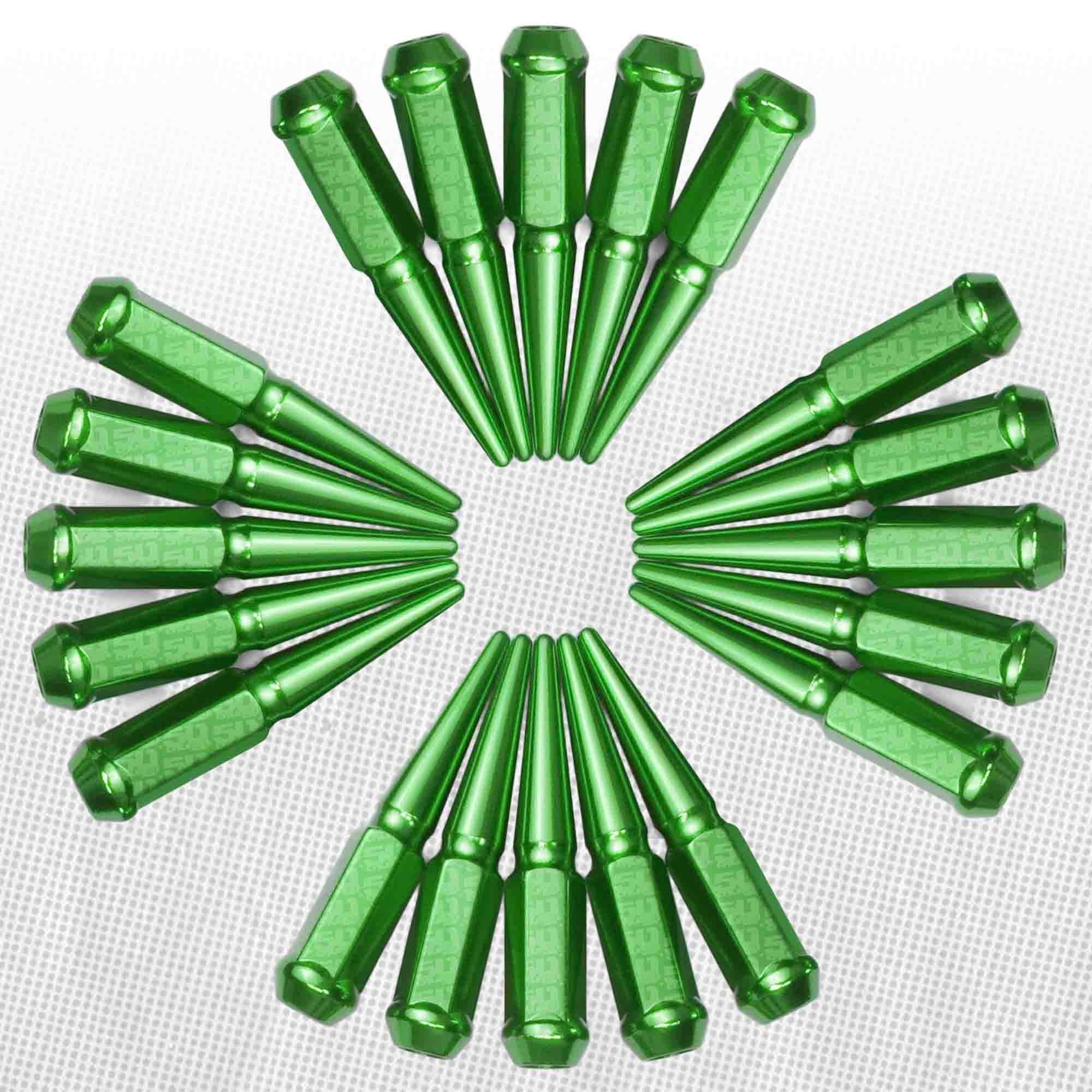 12x1.5mm Extended Spike Lug Nuts - 60 Degree Taper Seat