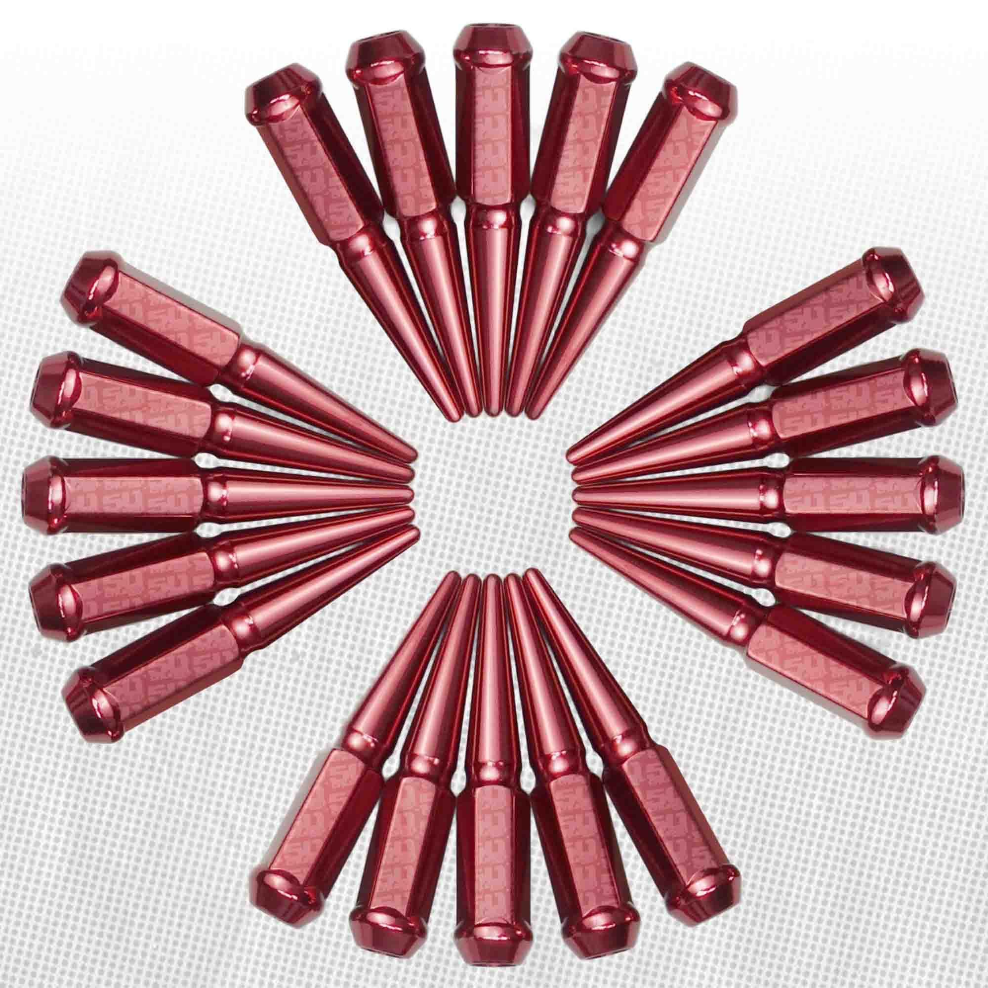 1/2 Inch Extended Spike Lug Nuts - 60 Degree Taper Seat