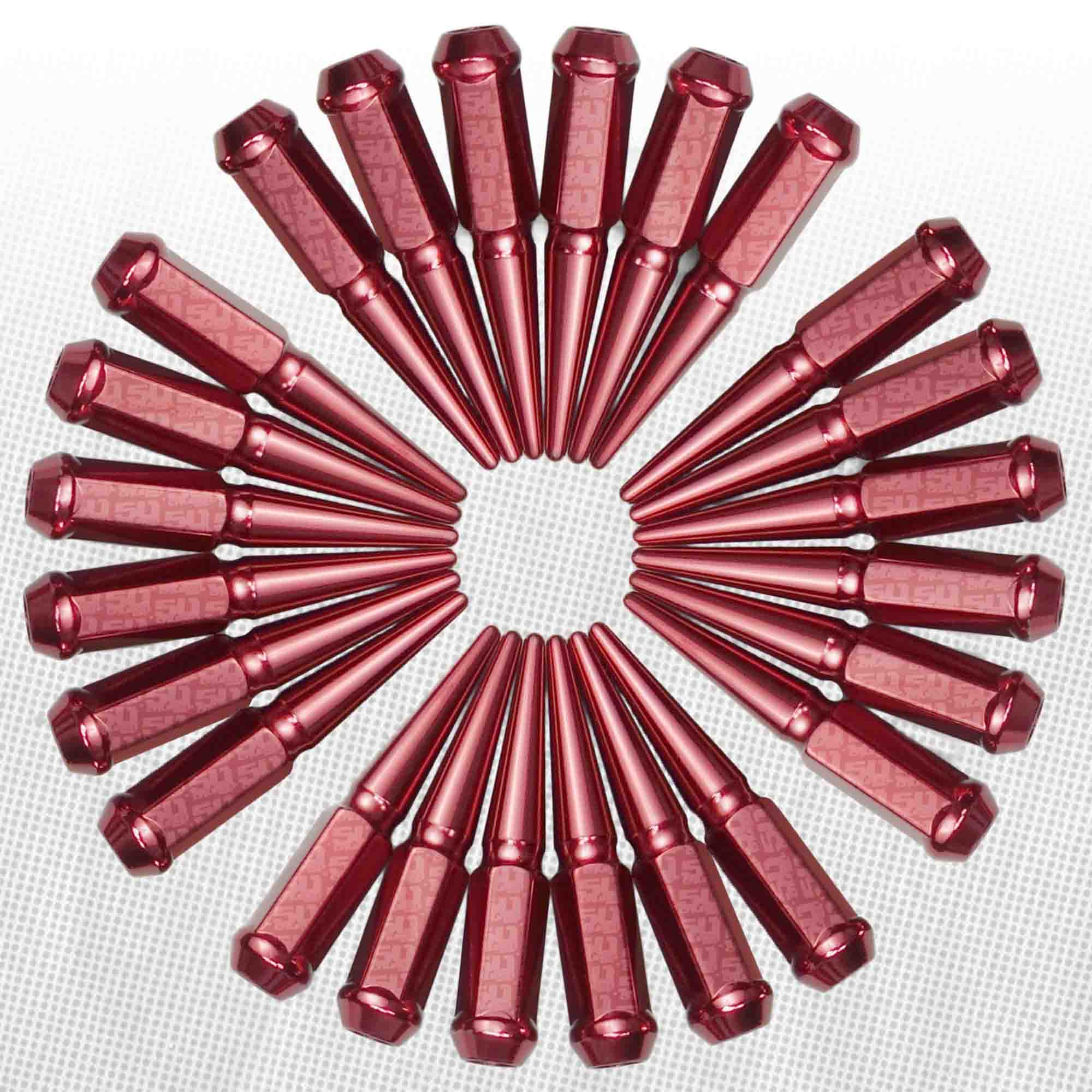 1/2 Inch Extended Spike Lug Nuts - 60 Degree Taper Seat