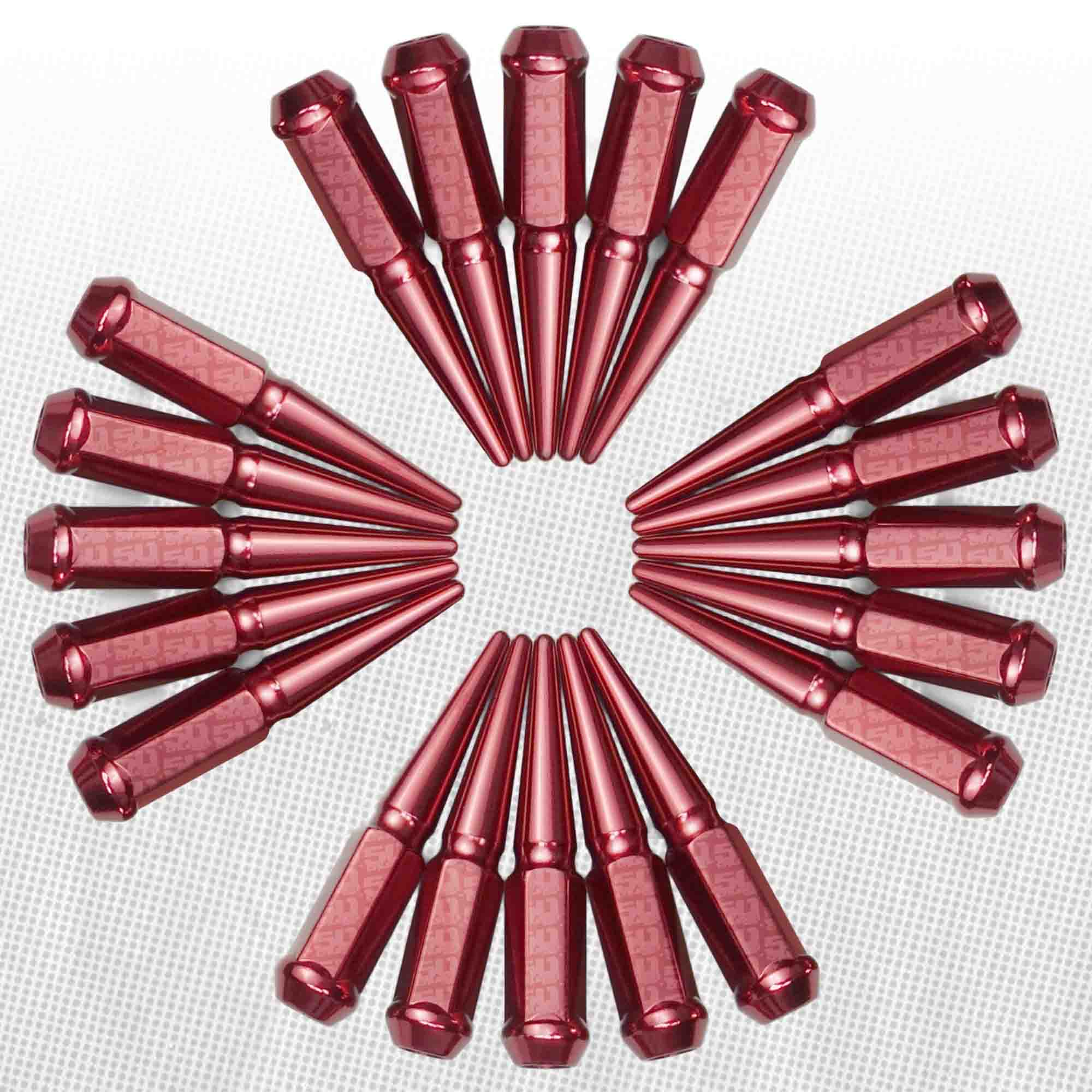1/2 Inch Extended Spike Lug Nuts - 60 Degree Taper Seat