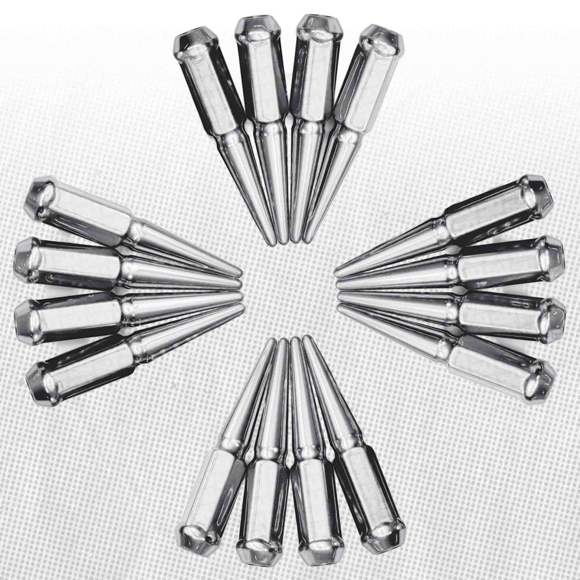 12x1.5mm Extended Spike Lug Nuts - 60 Degree Taper Seat