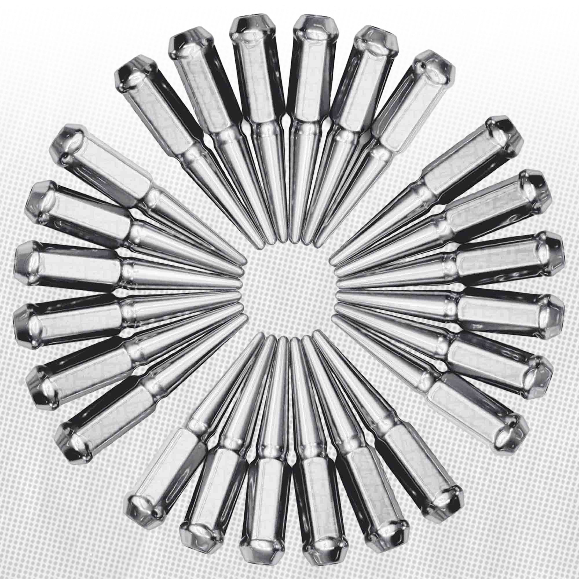 14x1.5mm Extended Spike Lug Nuts - 60 Degree Taper Seat