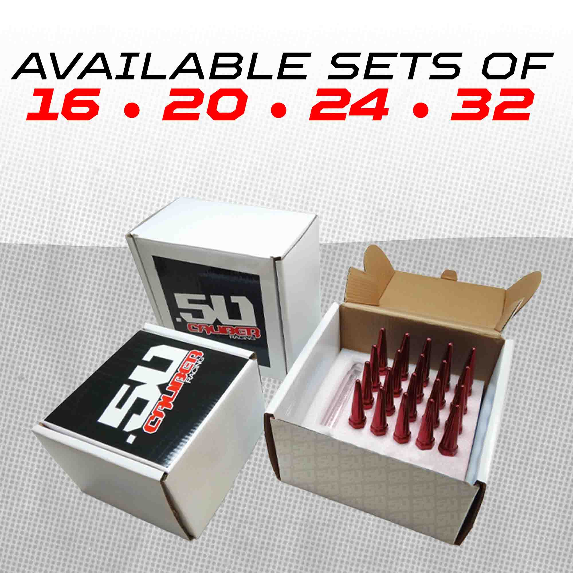 12x1.5mm Extended Spike Lug Nuts - 60 Degree Taper Seat