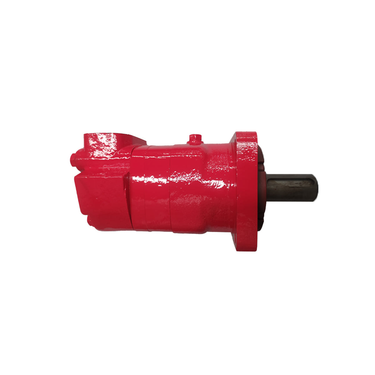 Red Hydraulic Motor MO15JP for winch applications isolated on white background