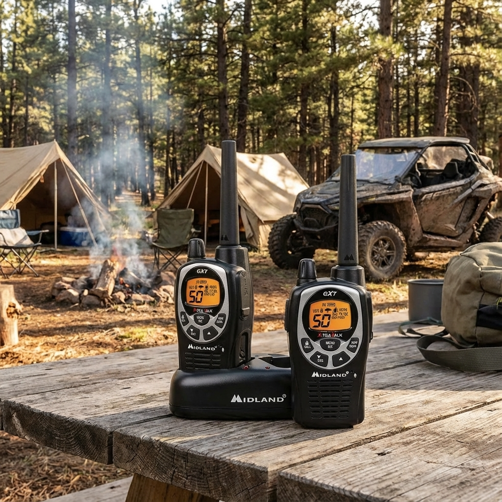 Radio portátil Midland GXT1000 (paquete de 2) - GMRS 