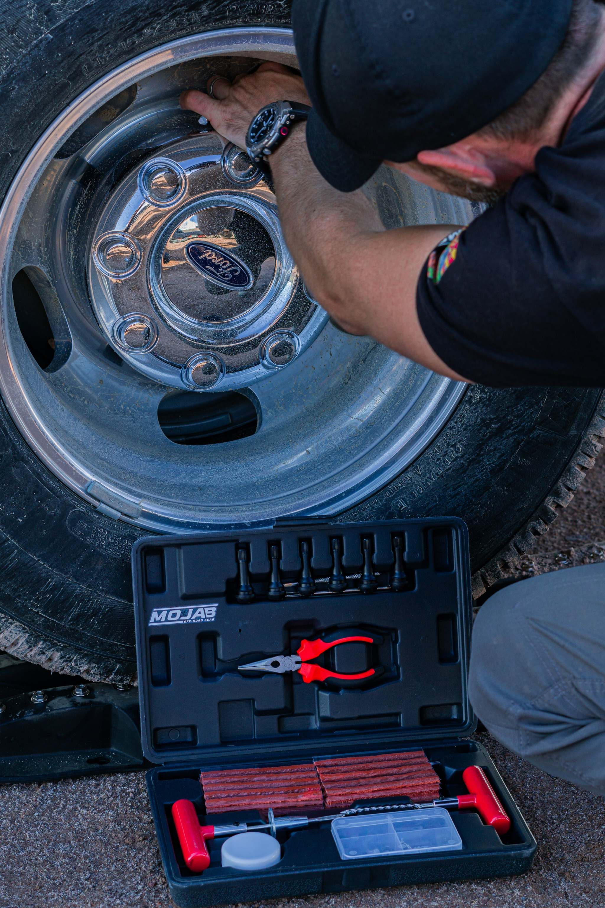 Tire Repair Kit - 96-Piece Set for Vehicle Emergency Repairs