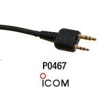 Radio Adapter Short Cord Icom P0467