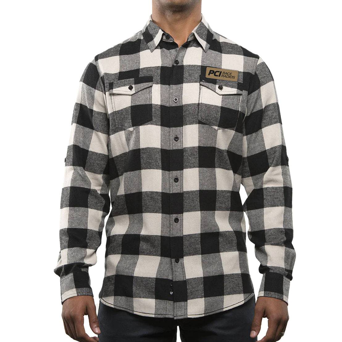 PCI Flannel - Black and Gray Flannel Small - 3XLarge