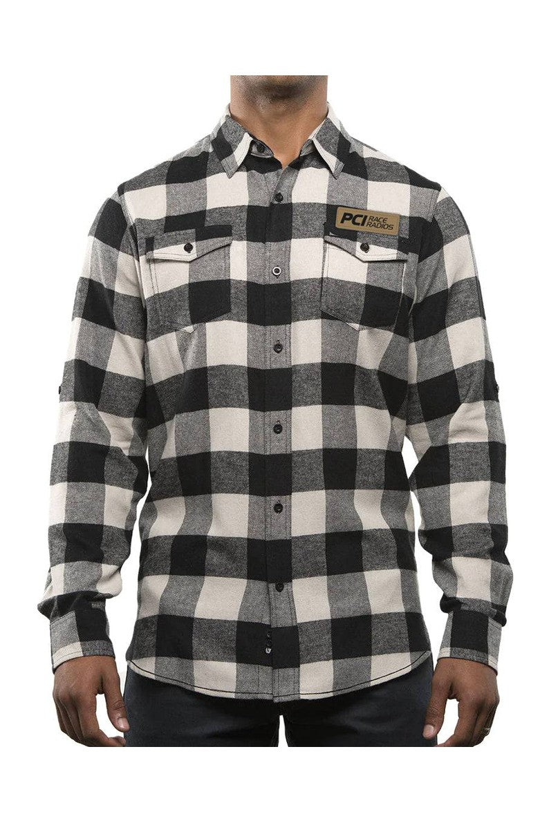 PCI Flannel - Black and Gray Flannel Small - 3XLarge