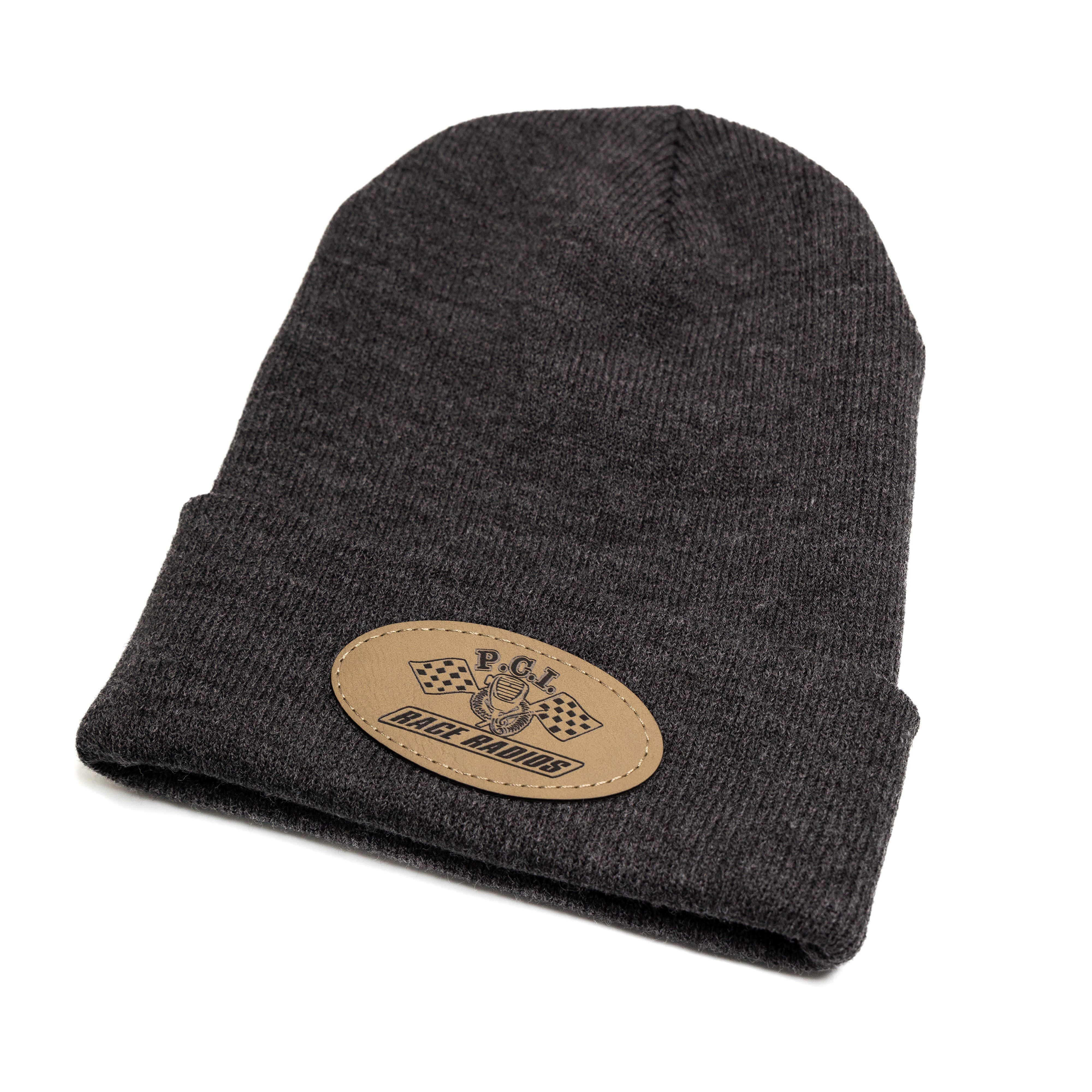 PCI Racer Beanie - Winter Knit Charcoal Grey