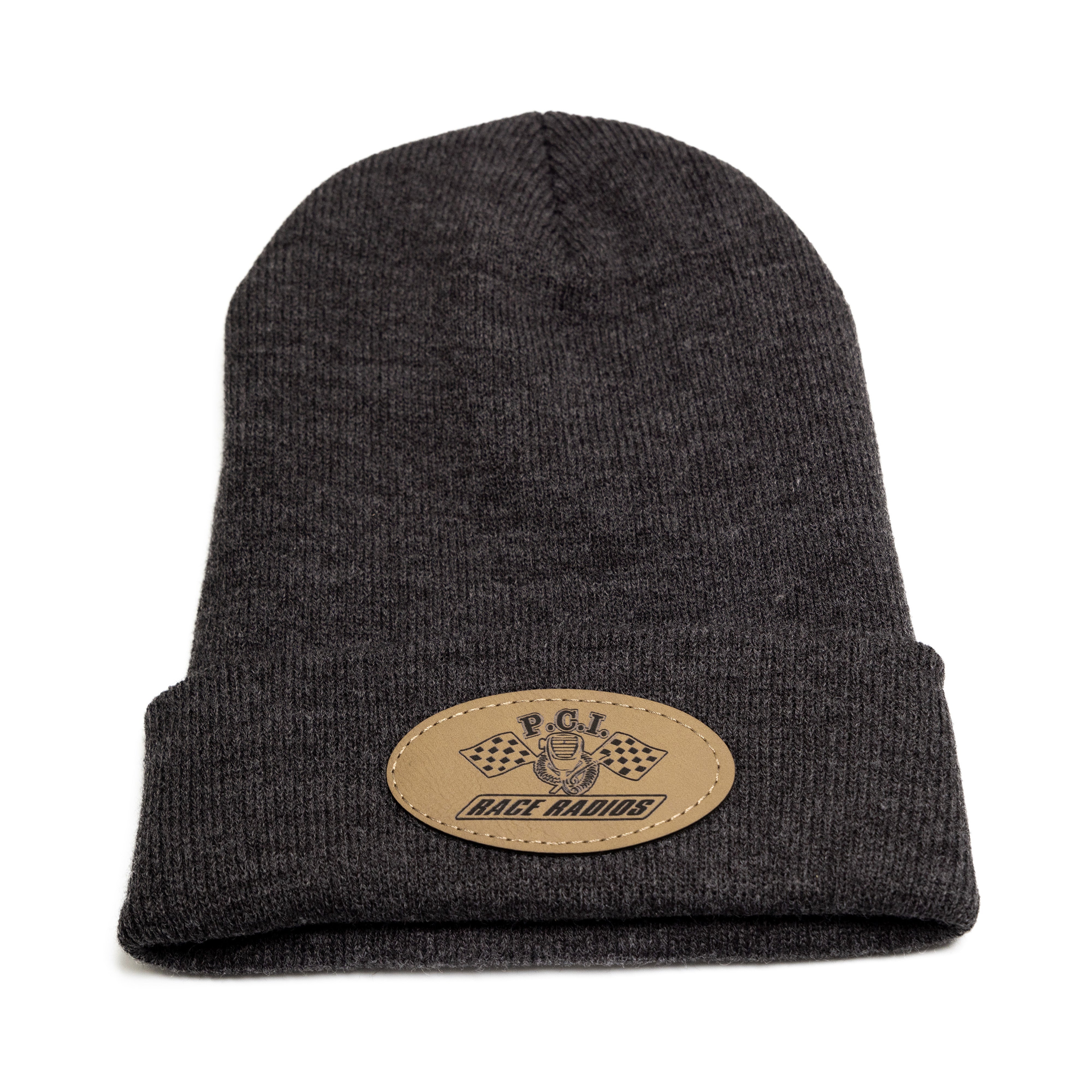 PCI Racer Beanie - Winter Knit Charcoal Grey