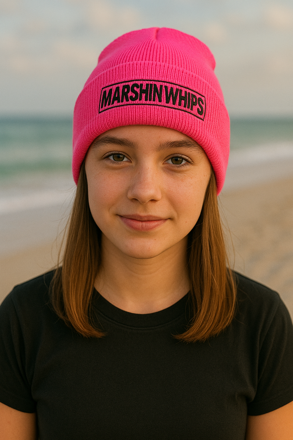 Marshin Whips Pink Beanie