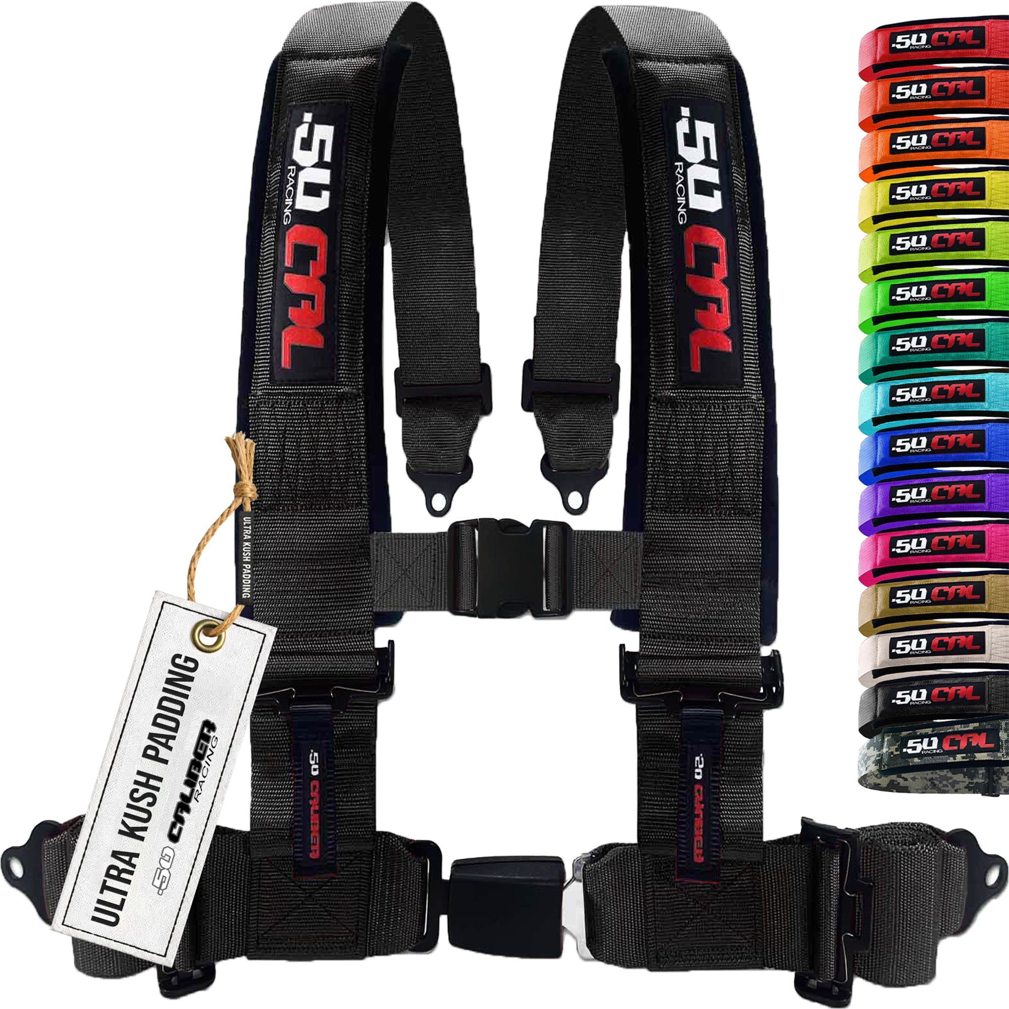 Pro Series 2" & 3" 4 point Harness with push button release
