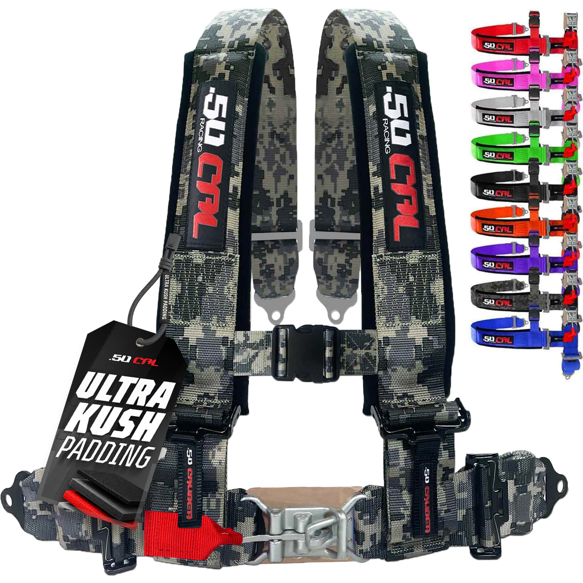 Pro Series 3" 4 point Latch Harness 50 Caliber Racing