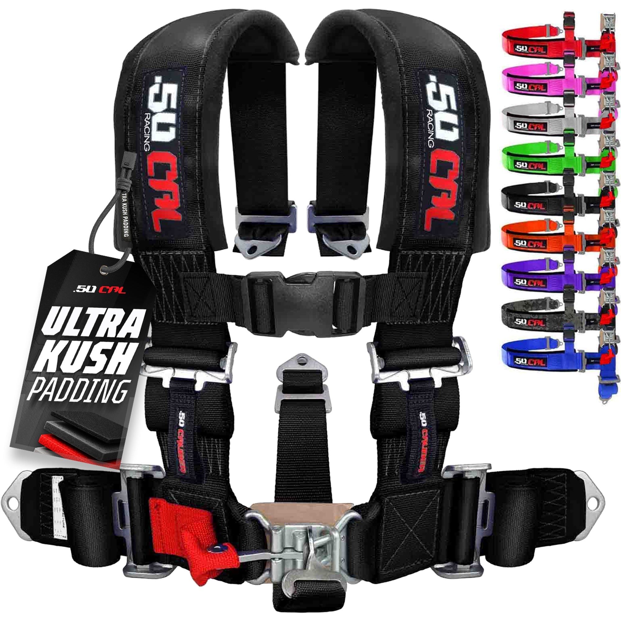 2" 5 Point Racing Harness – Pro Series Race Latch | 50 Caliber Racing