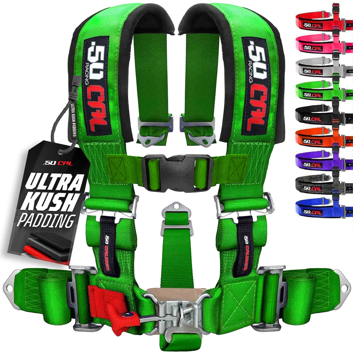 2" 5 Point Racing Harness – Pro Series Race Latch | 50 Caliber Racing