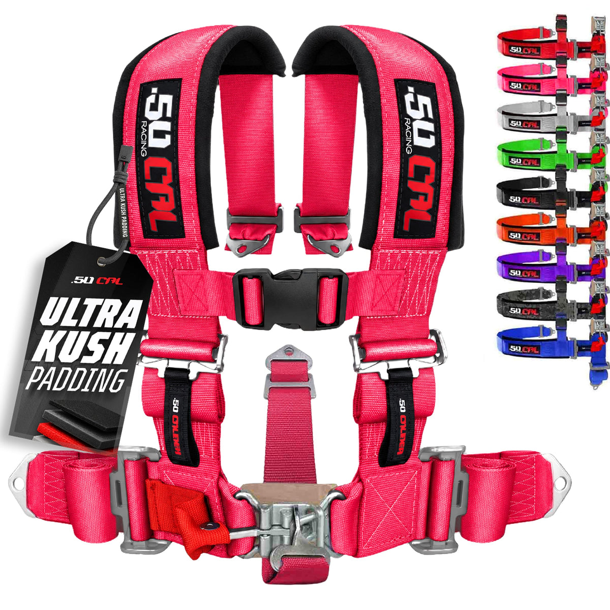 2" 5 Point Racing Harness – Pro Series Race Latch | 50 Caliber Racing