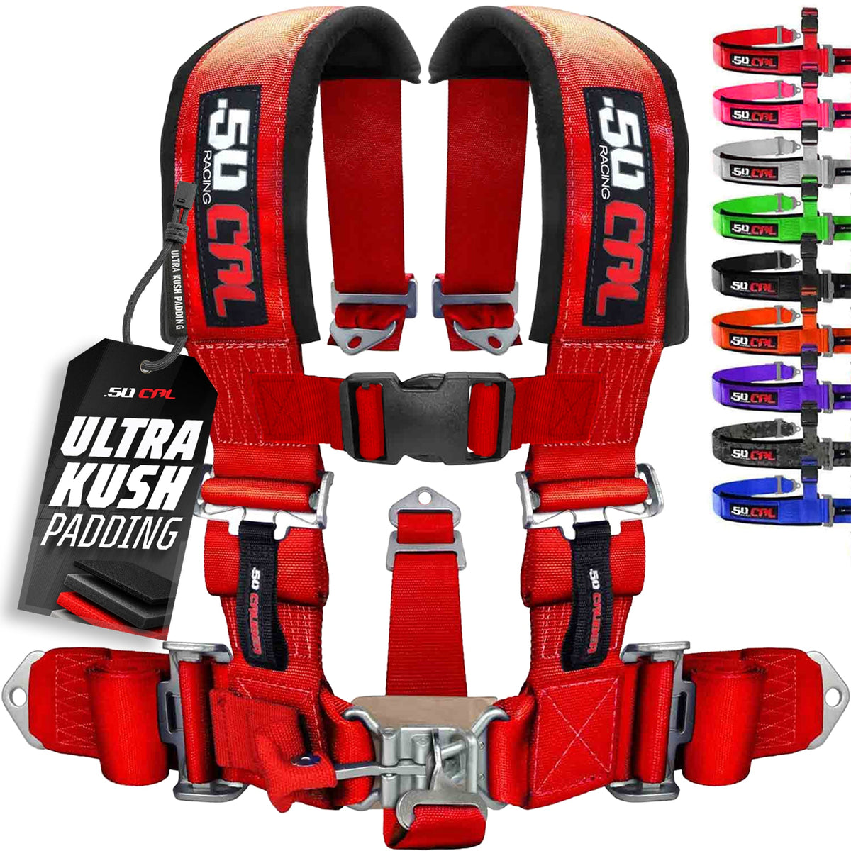 2" 5 Point Racing Harness – Pro Series Race Latch | 50 Caliber Racing