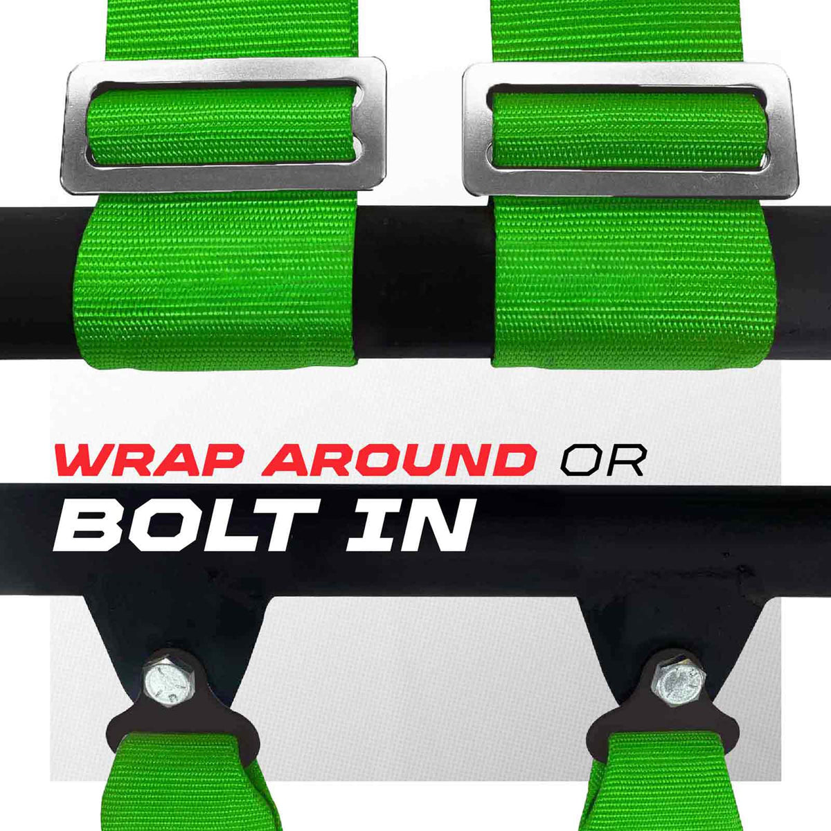 Pro Series 3" 4 point Harness Seat Belt 50 Caliber Racing