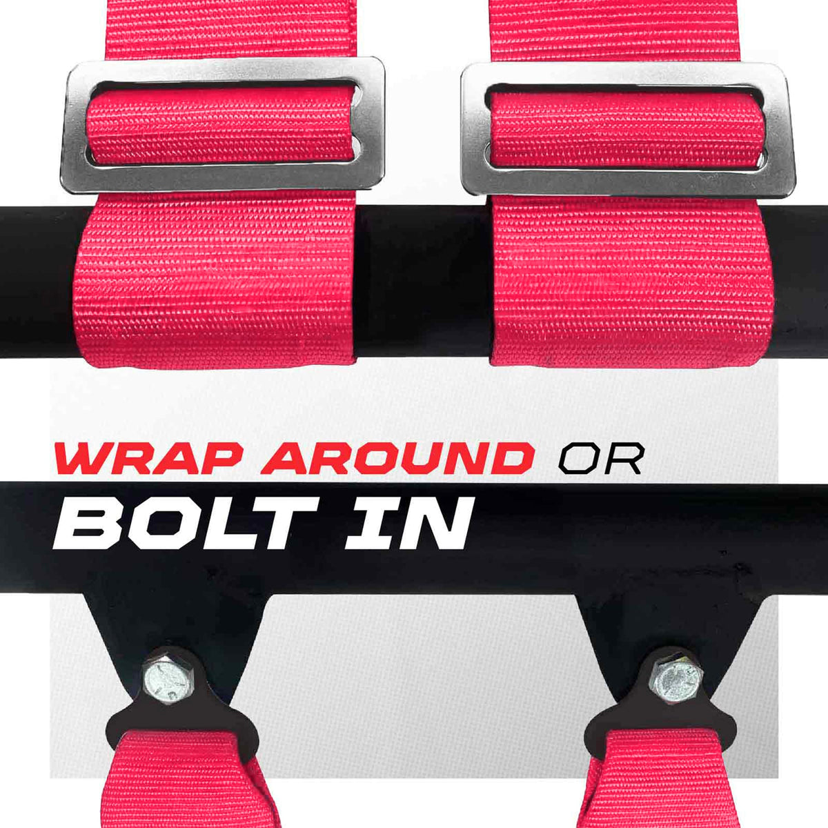 Pro Series 3" 4 point Harness Seat Belt 50 Caliber Racing