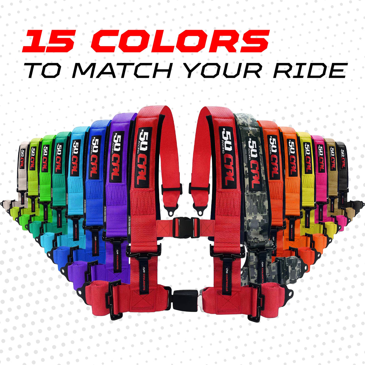 Pro Series 4 point Harness with push button release 2" & 3" available